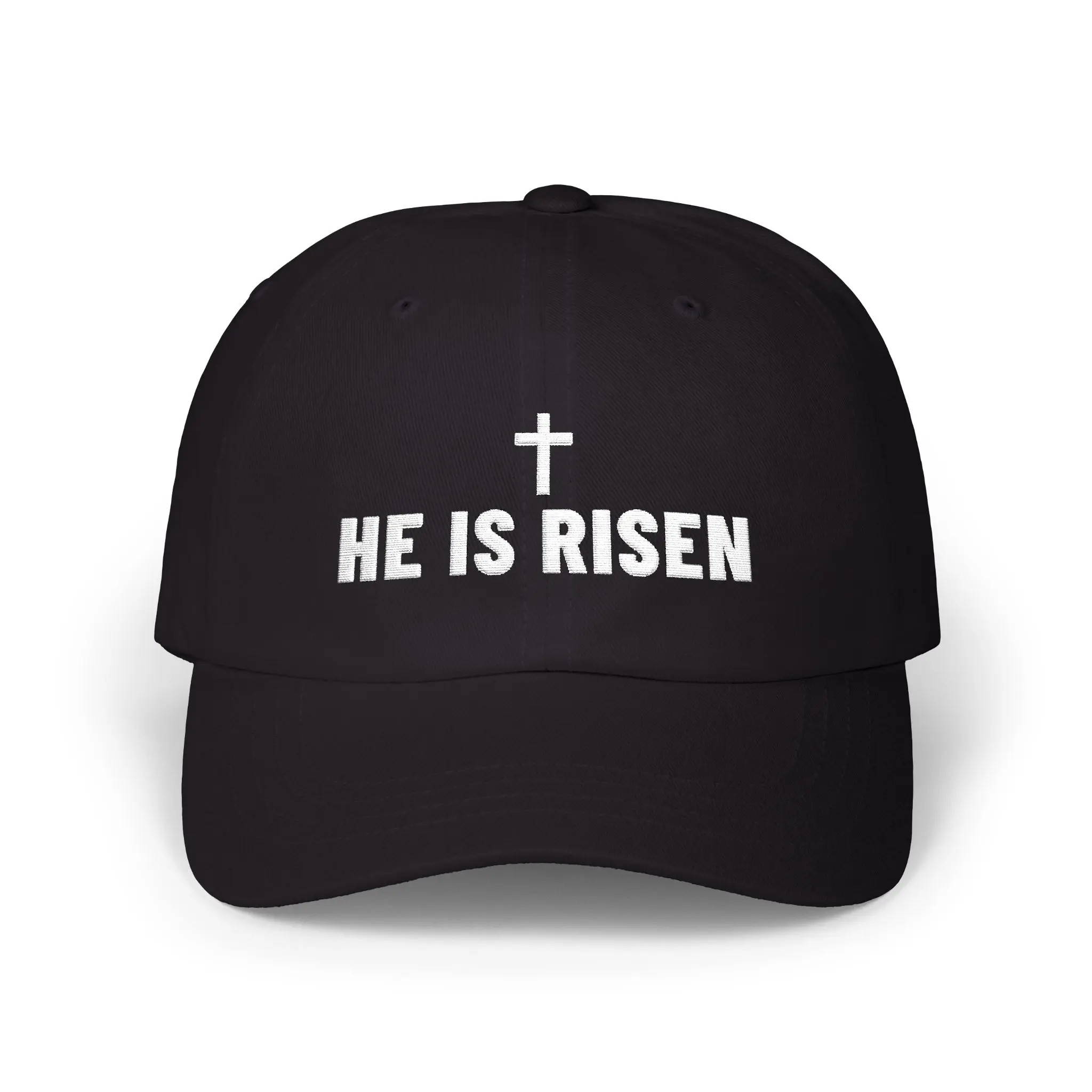 He Is Risen Dad Hat | Embroidered Empty Cross Christian Cap - Image 5