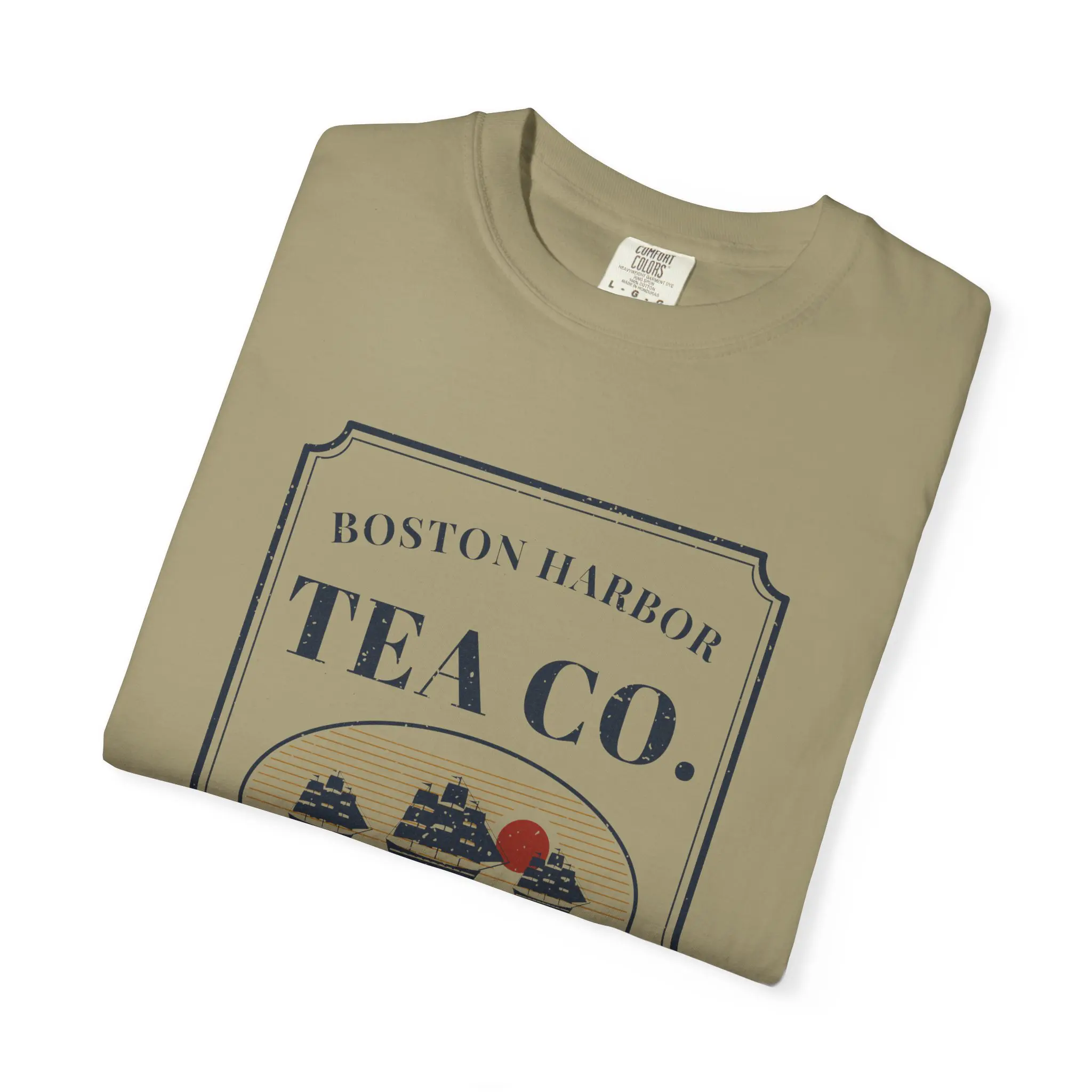 Boston Harbor Tea Co. T-Shirt | Funny Boston Tea Party History Garment-Dyed Tee - Image 11