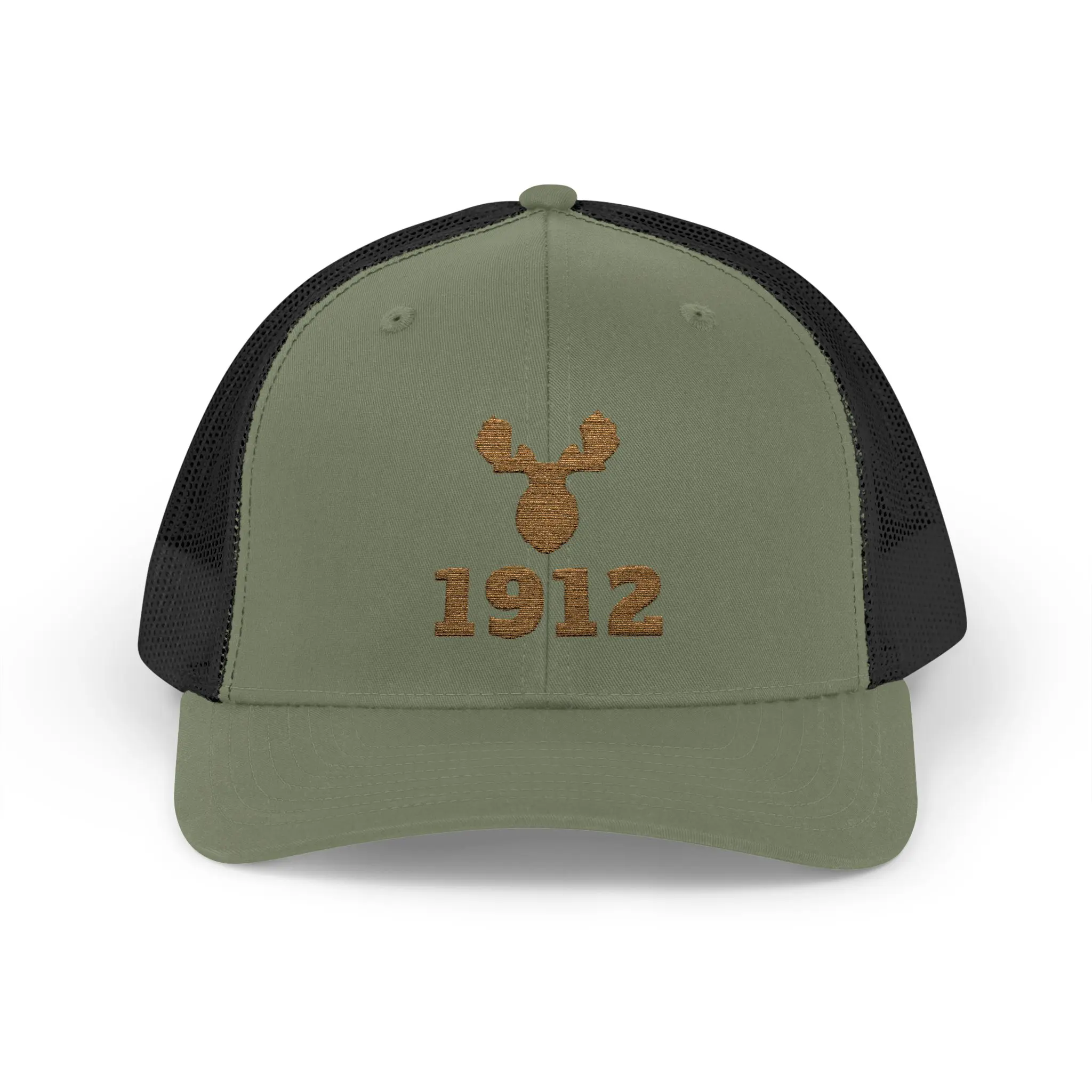Bull Moose 1912 Trucker Hat | Gold Embroidered Antler Snapback - Image 13