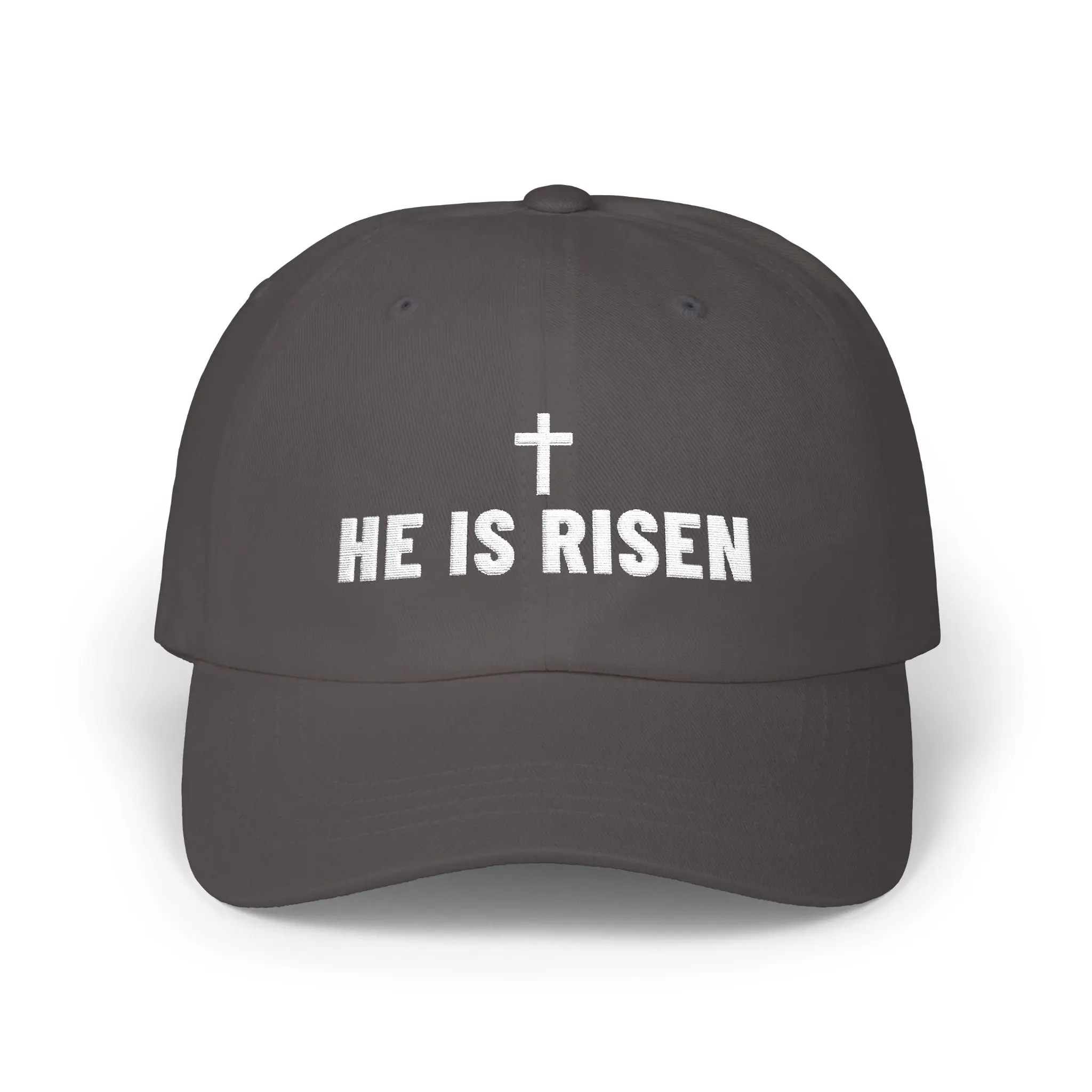 He Is Risen Dad Hat | Embroidered Empty Cross Christian Cap - Image 9