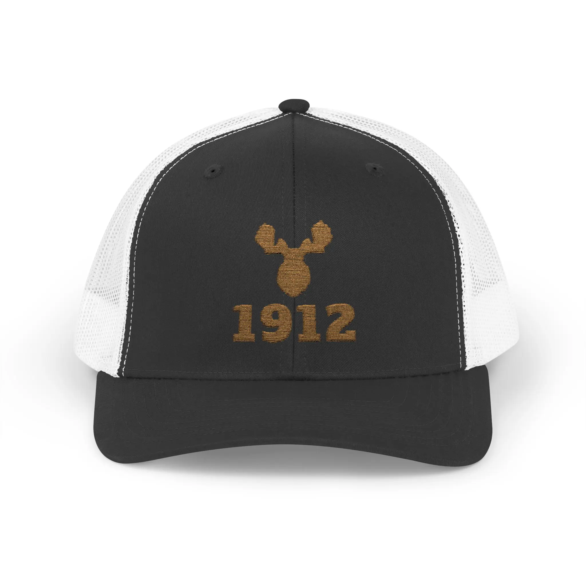 Bull Moose 1912 Trucker Hat | Gold Embroidered Antler Snapback - Image 5
