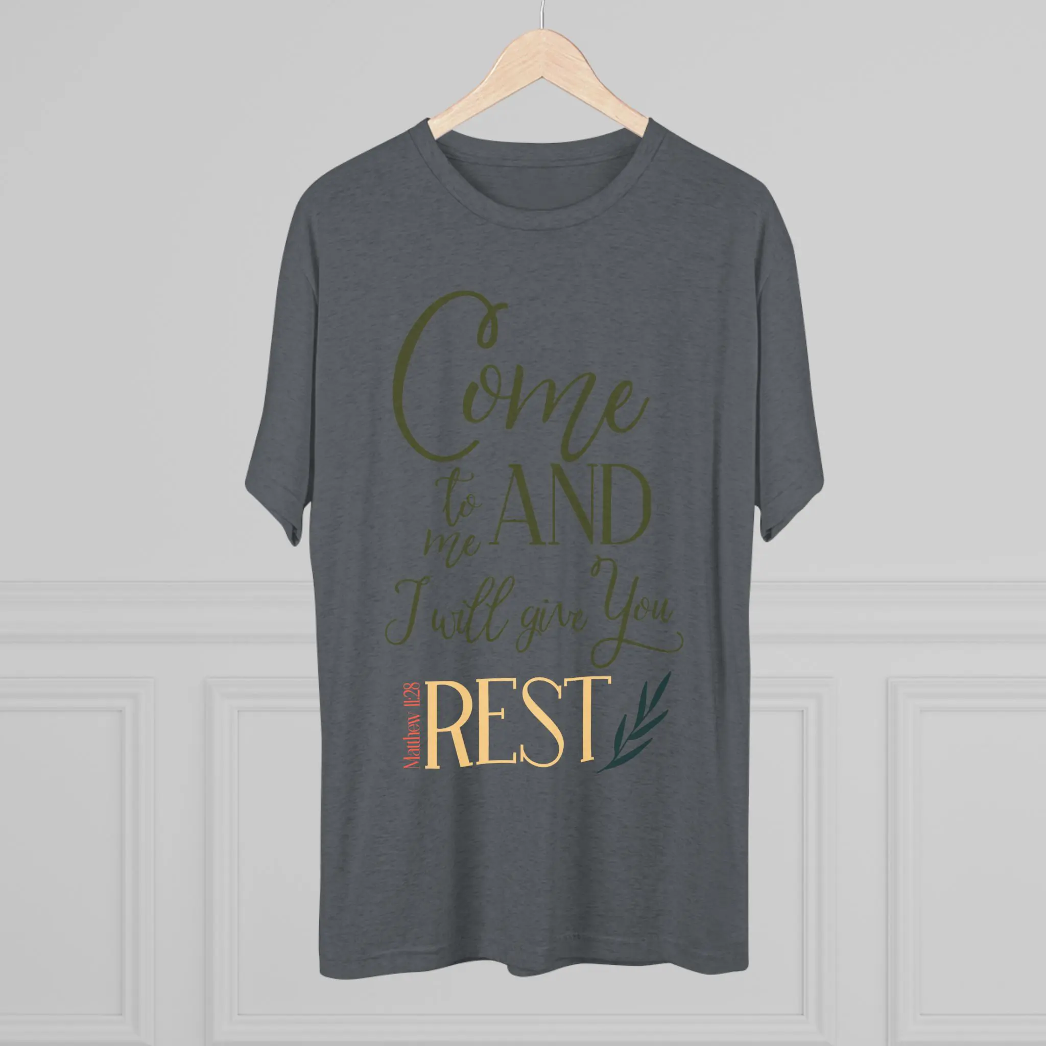 Come to Me and I Will Give You Rest Tee | Matthew 11:28 Christian Shirt - Image 12