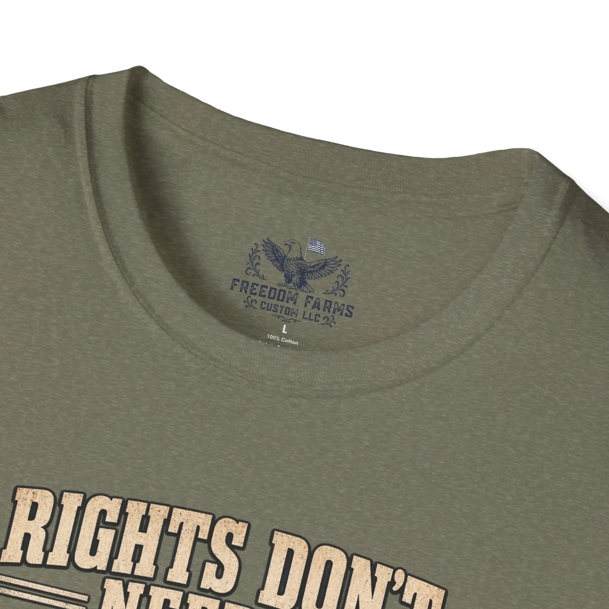 Rights Don't Need a Permission Slip T-Shirt | Denied Stamp Patriotic Tee - Image 7