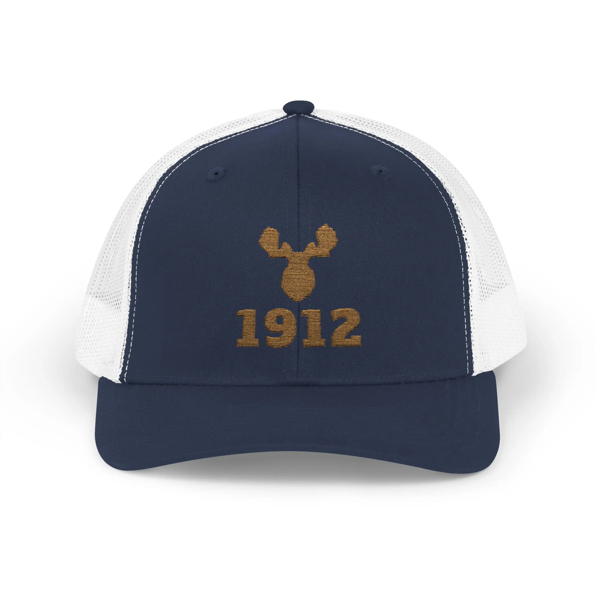 Bull Moose 1912 Trucker Hat | Gold Embroidered Antler Snapback - Image 17