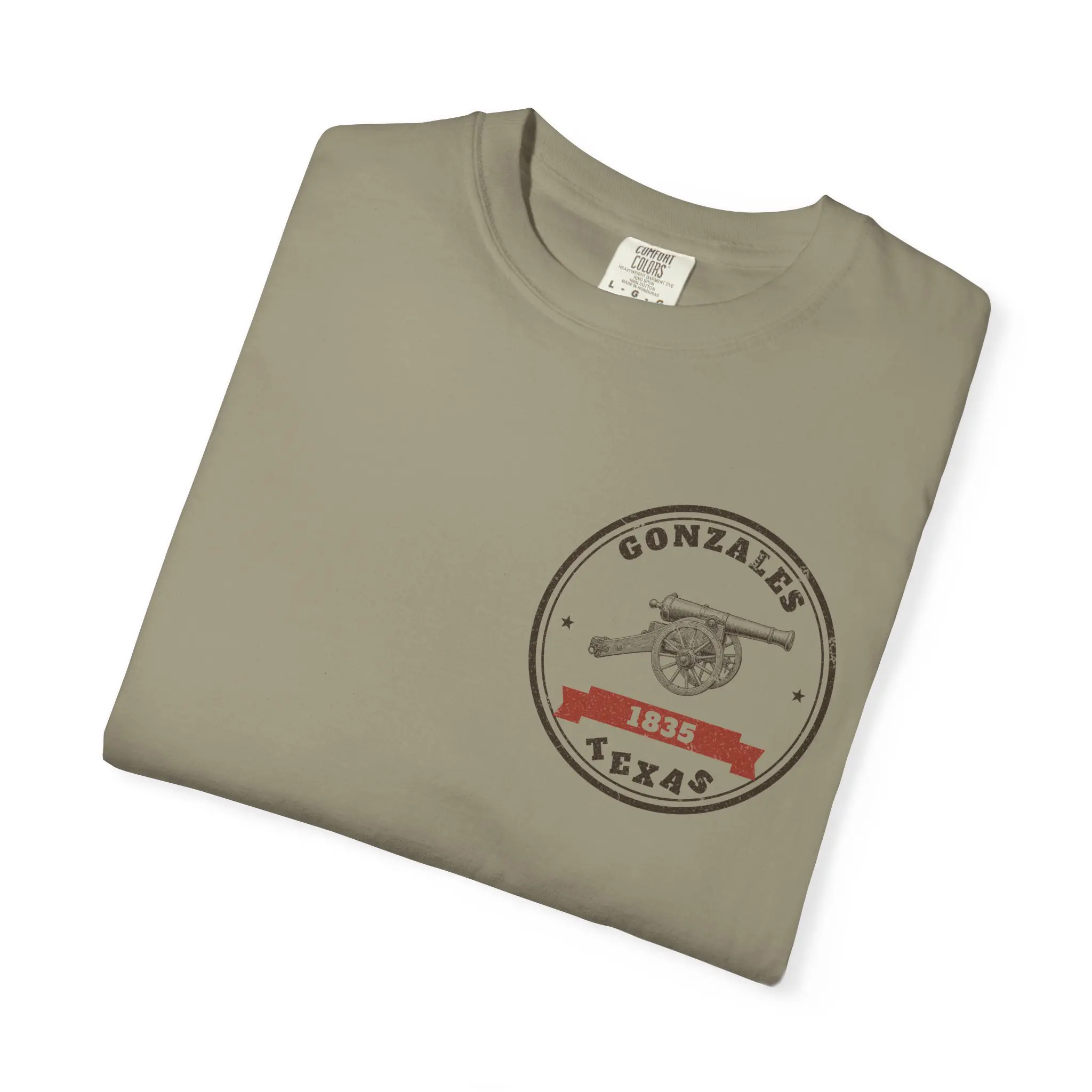Borrowed It in 1831 T-Shirt | Gonzales Cannon 1835 Texas History Front and Back Tee - Image 11