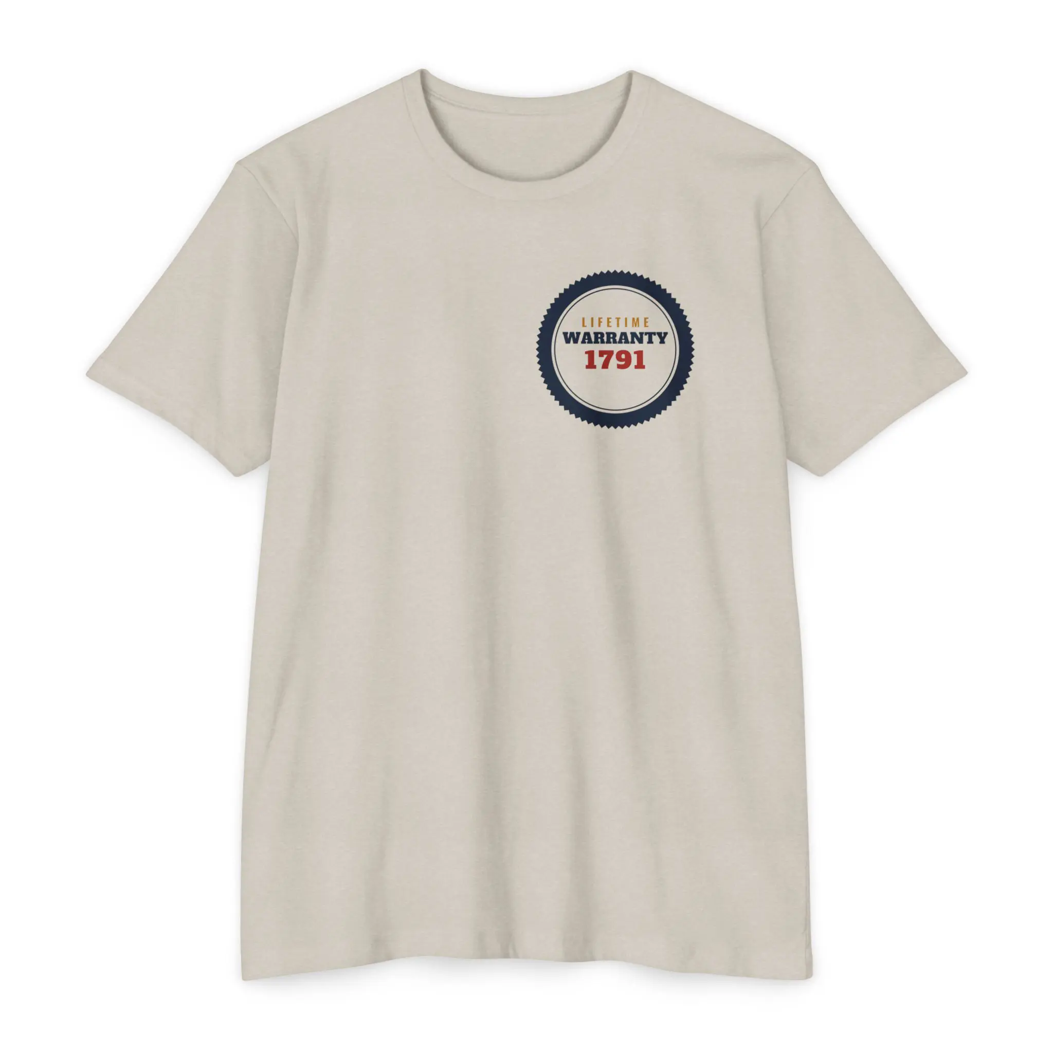 Lifetime Warranty 1791 T-Shirt | Second Amendment Front and Back Tee - Image 5