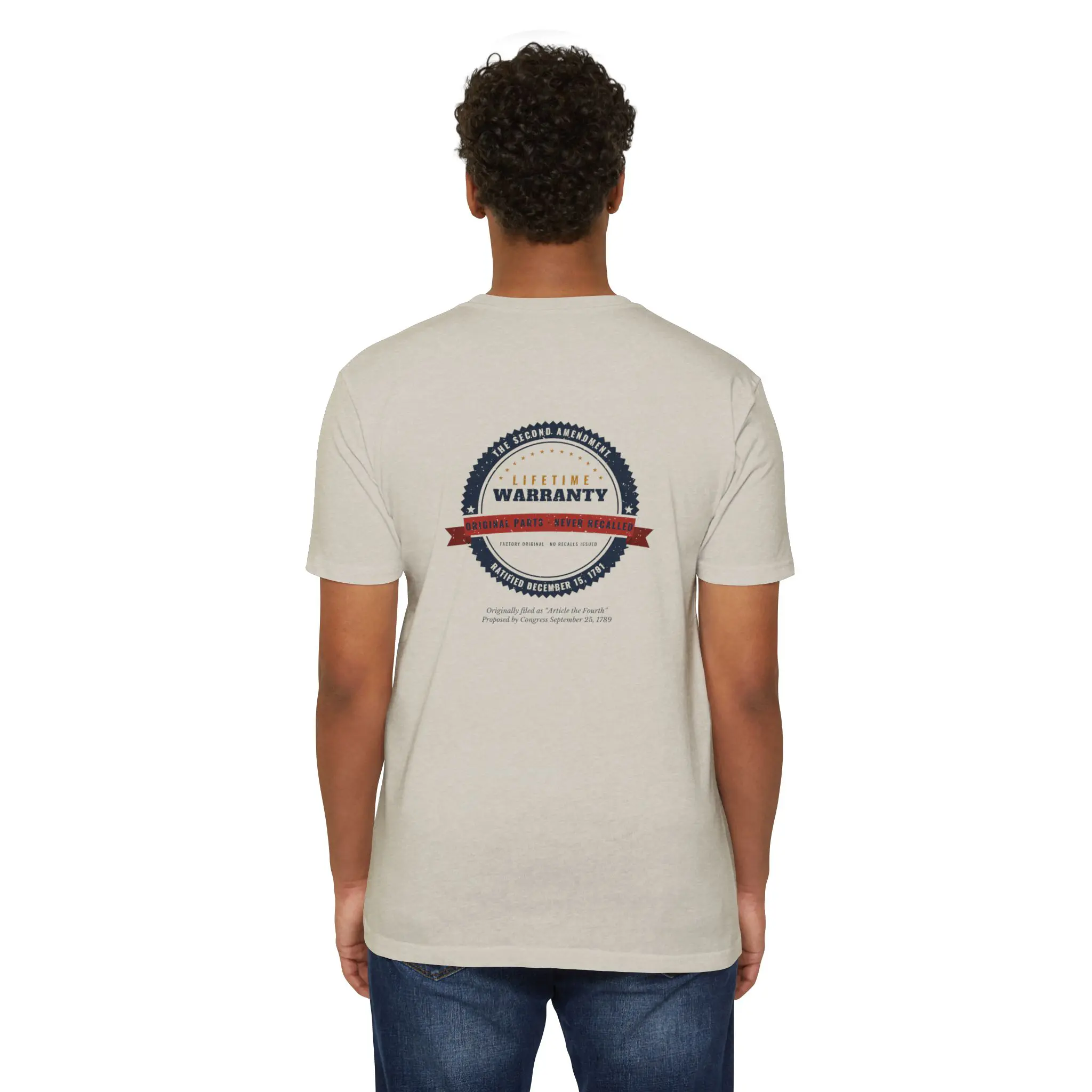 Lifetime Warranty 1791 T-Shirt | Second Amendment Front and Back Tee - Image 8