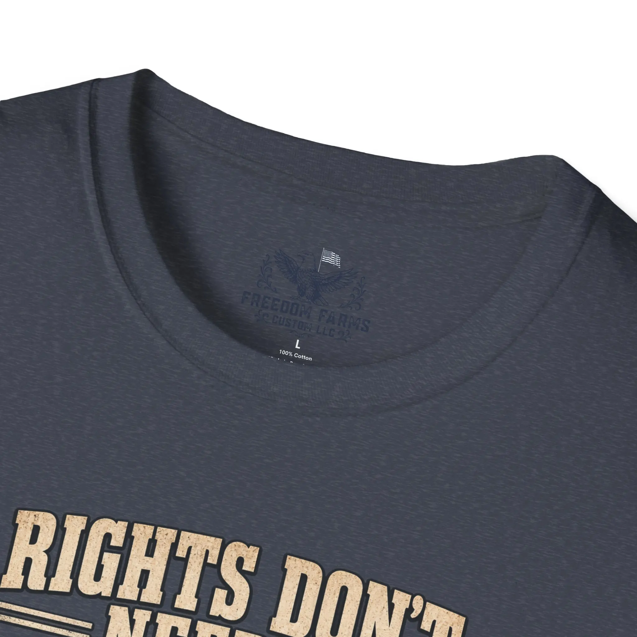 Rights Don't Need a Permission Slip T-Shirt | Denied Stamp Patriotic Tee - Image 19