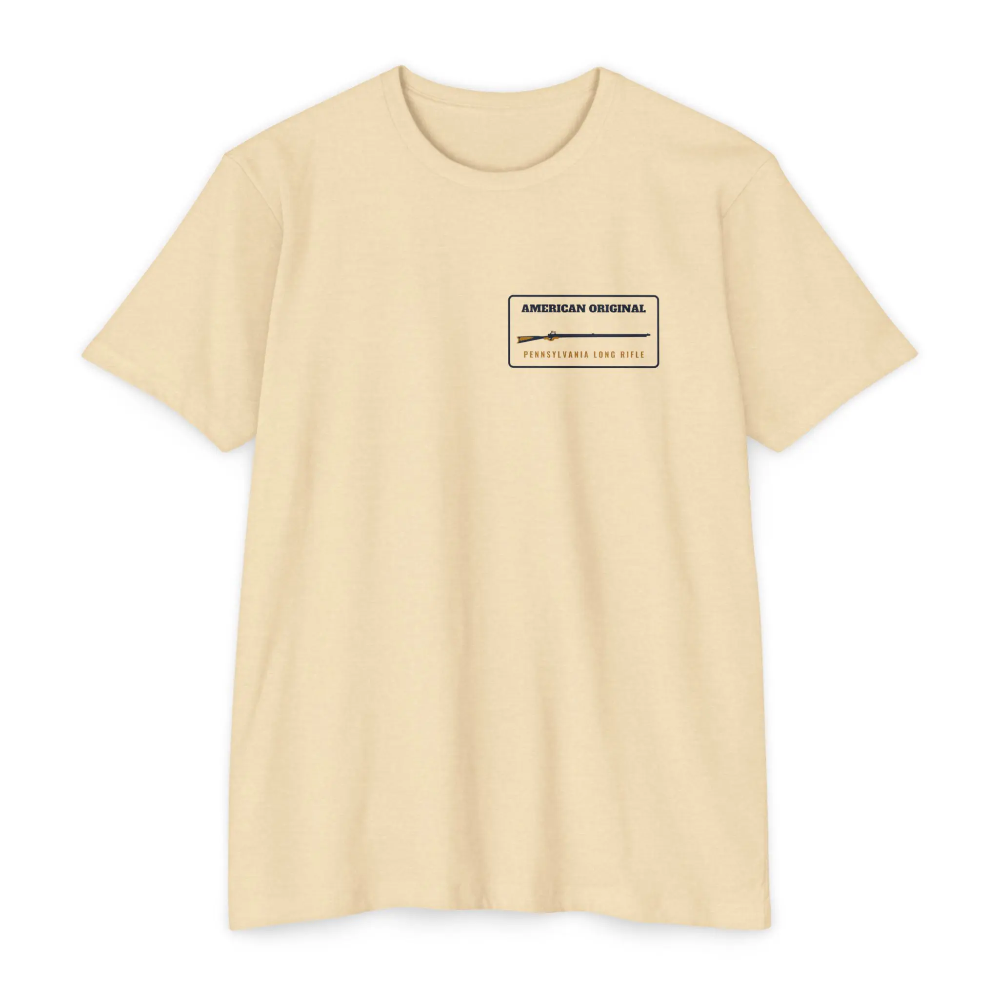 American Original Long Rifle T-Shirt | Pennsylvania Blueprint Front and Back Tee