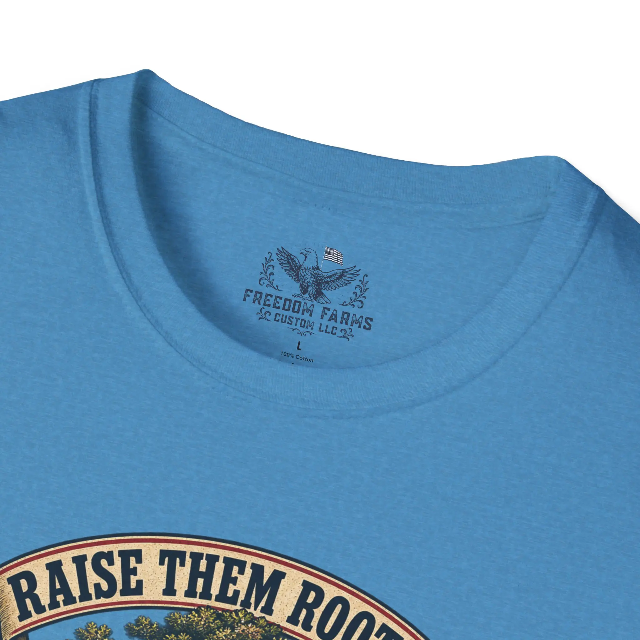 Raise Them Rooted, Raise Them Free T-Shirt | Faith and Flag Oak Tree Tee - Image 11