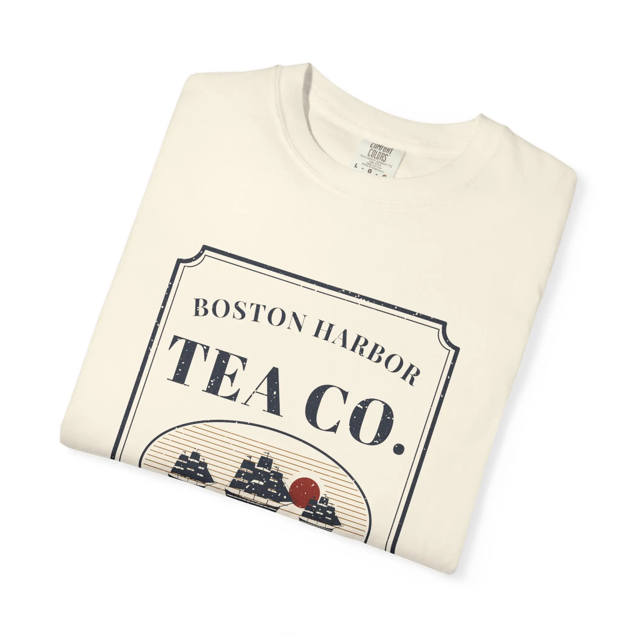 Boston Harbor Tea Co. T-Shirt | Funny Boston Tea Party History Garment-Dyed Tee - Image 7