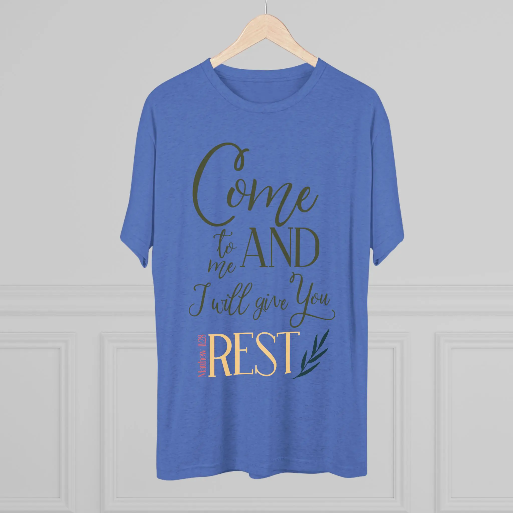 Come to Me and I Will Give You Rest Tee | Matthew 11:28 Christian Shirt - Image 8