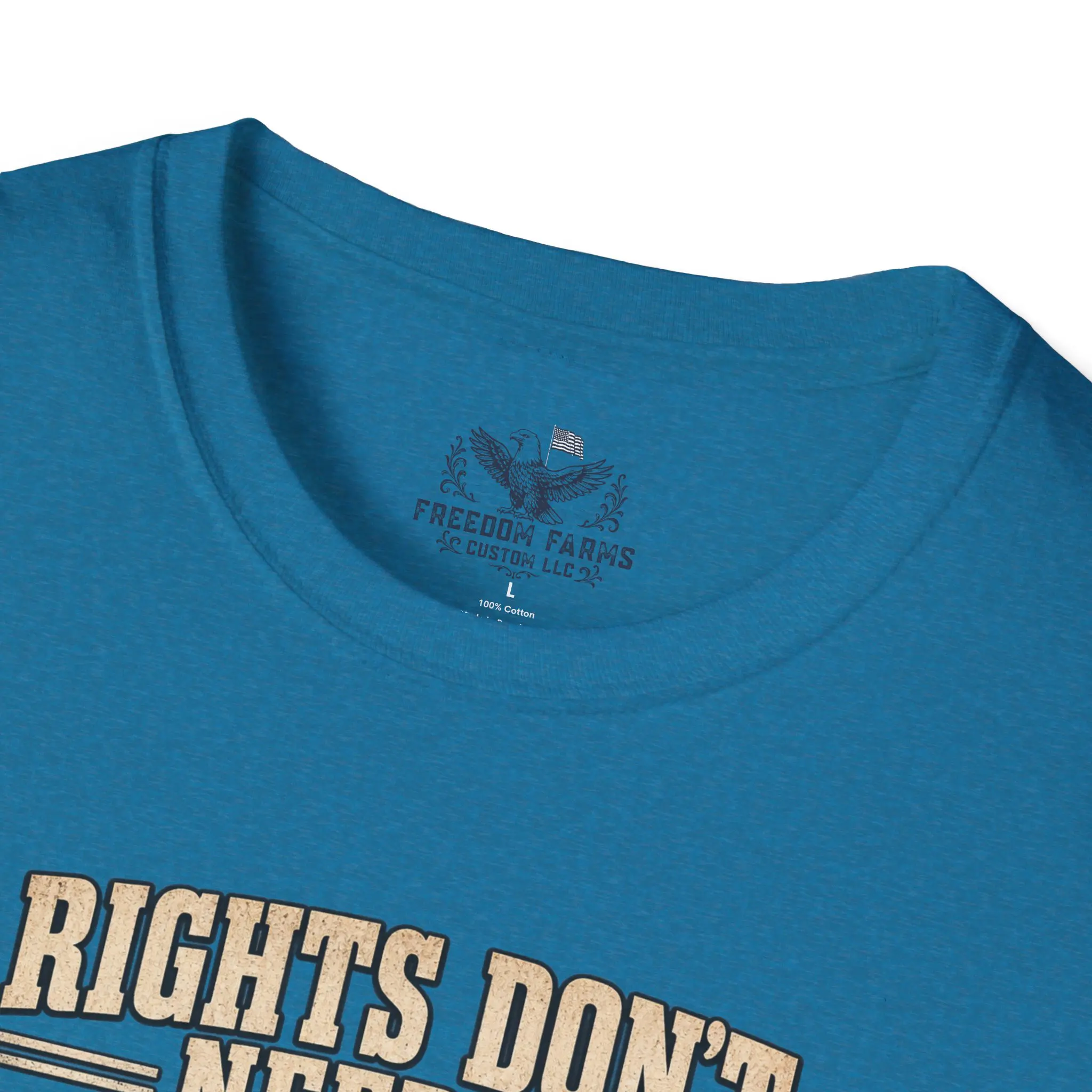 Rights Don't Need a Permission Slip T-Shirt | Denied Stamp Patriotic Tee - Image 15