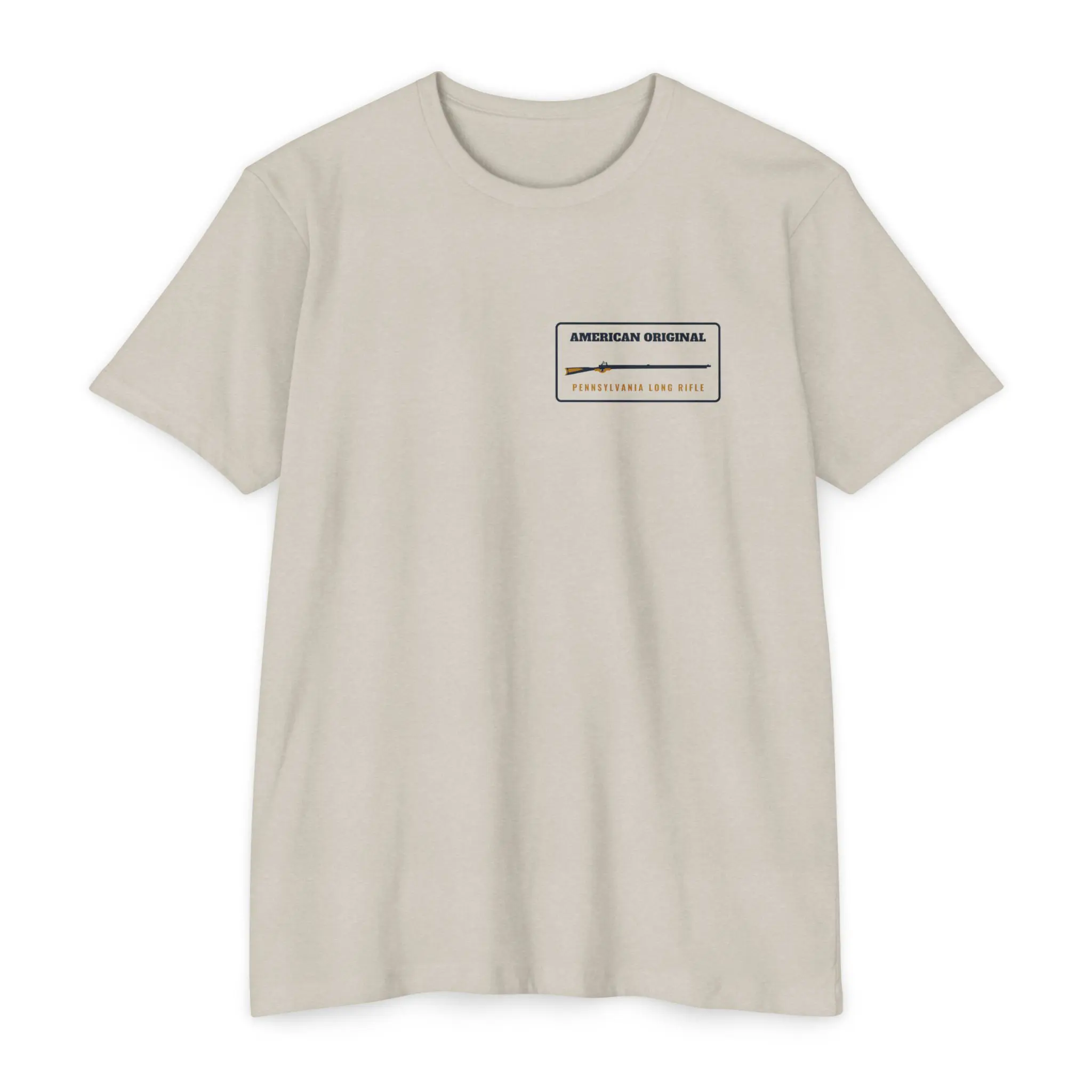American Original Long Rifle T-Shirt | Pennsylvania Blueprint Front and Back Tee - Image 5
