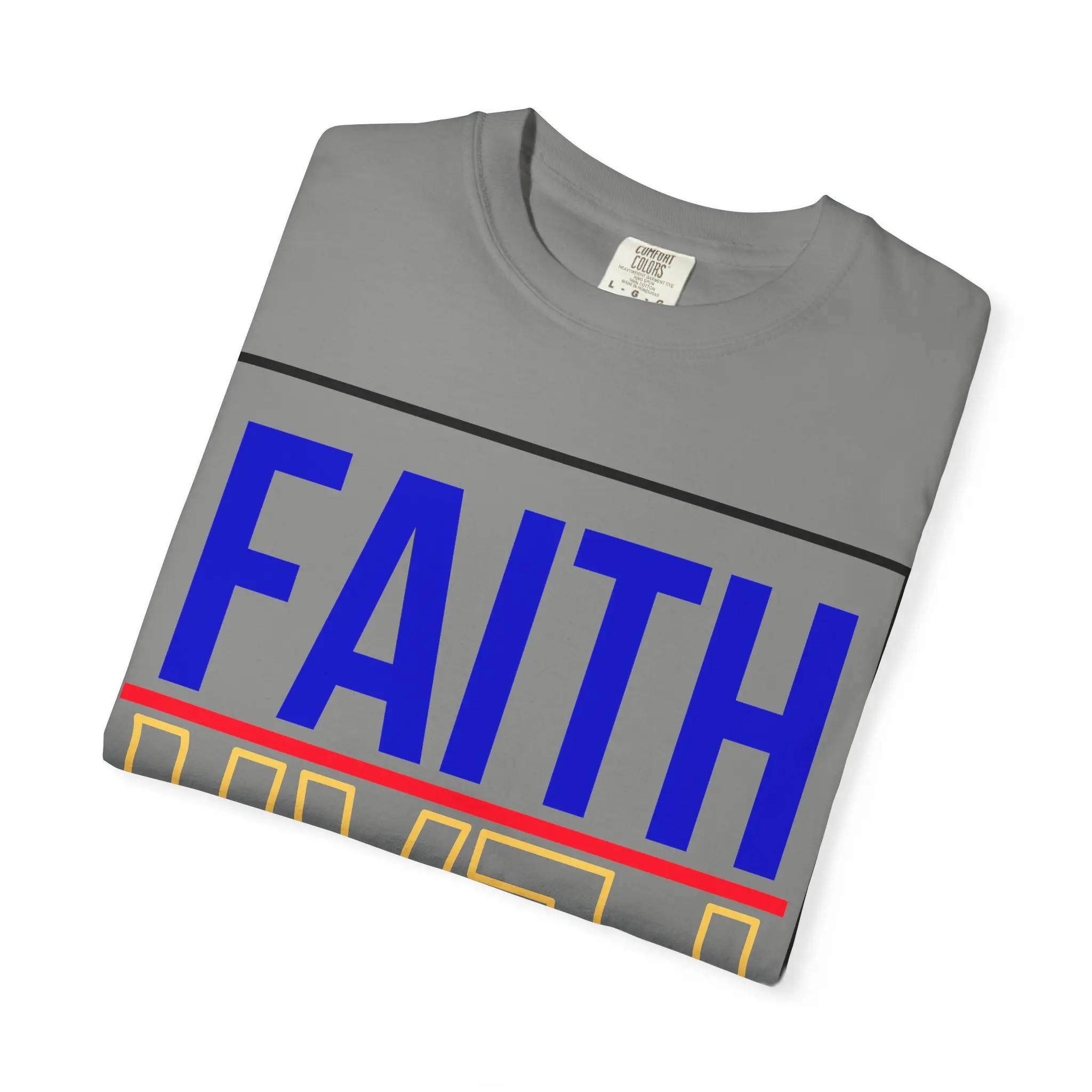 Faith Over Fear Psalm 118:6 Garment-Dyed Tee | Christian Statement Shirt - Image 31