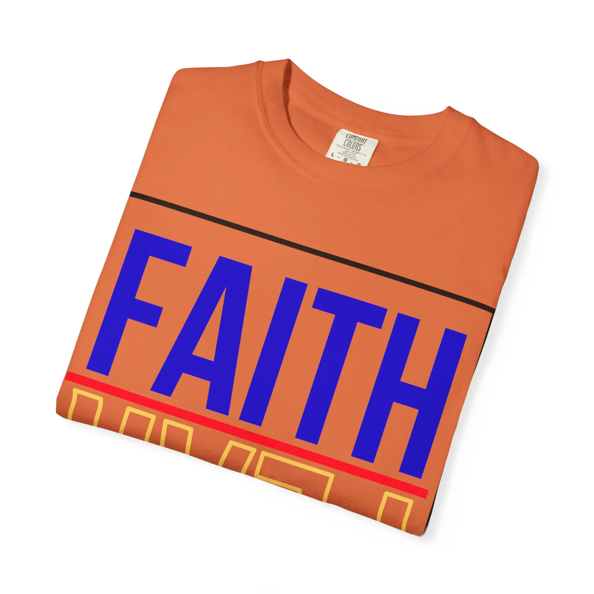Faith Over Fear Psalm 118:6 Garment-Dyed Tee | Christian Statement Shirt - Image 11
