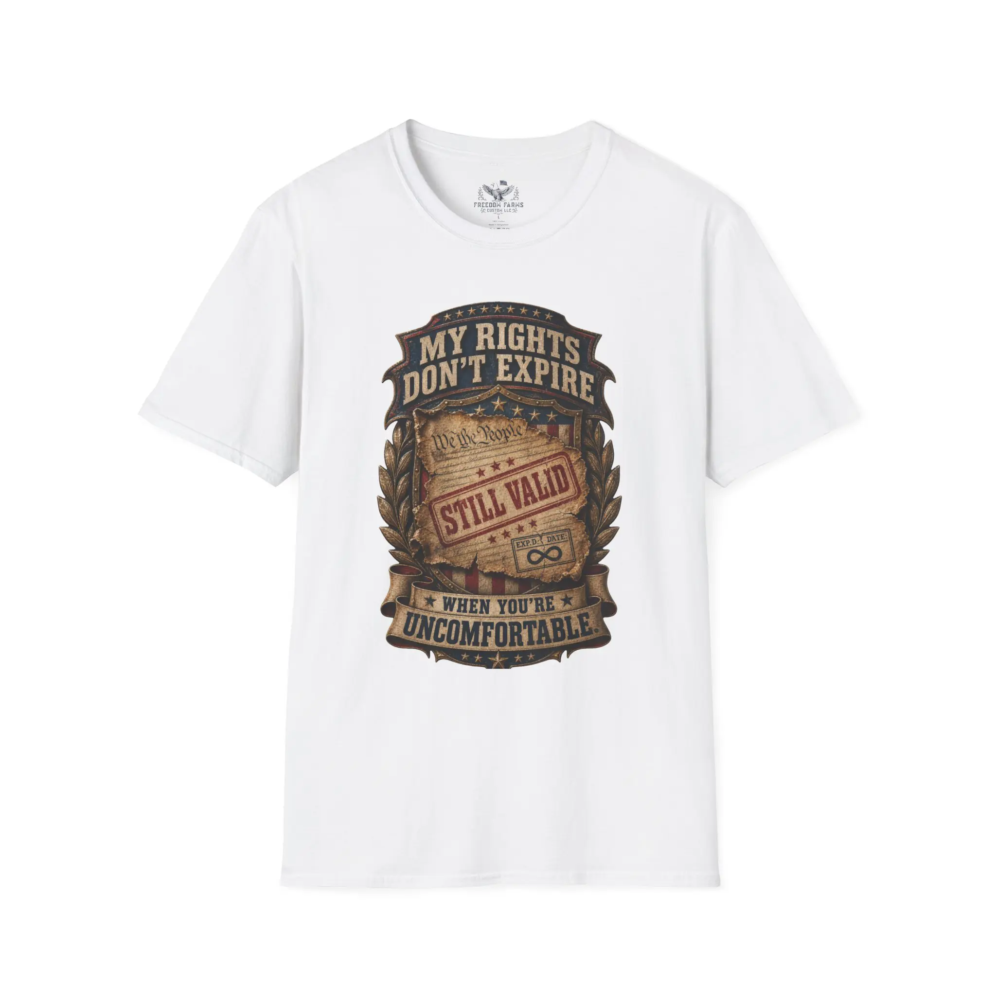 My Rights Don't Expire When You're Uncomfortable T-Shirt | We the People Tee