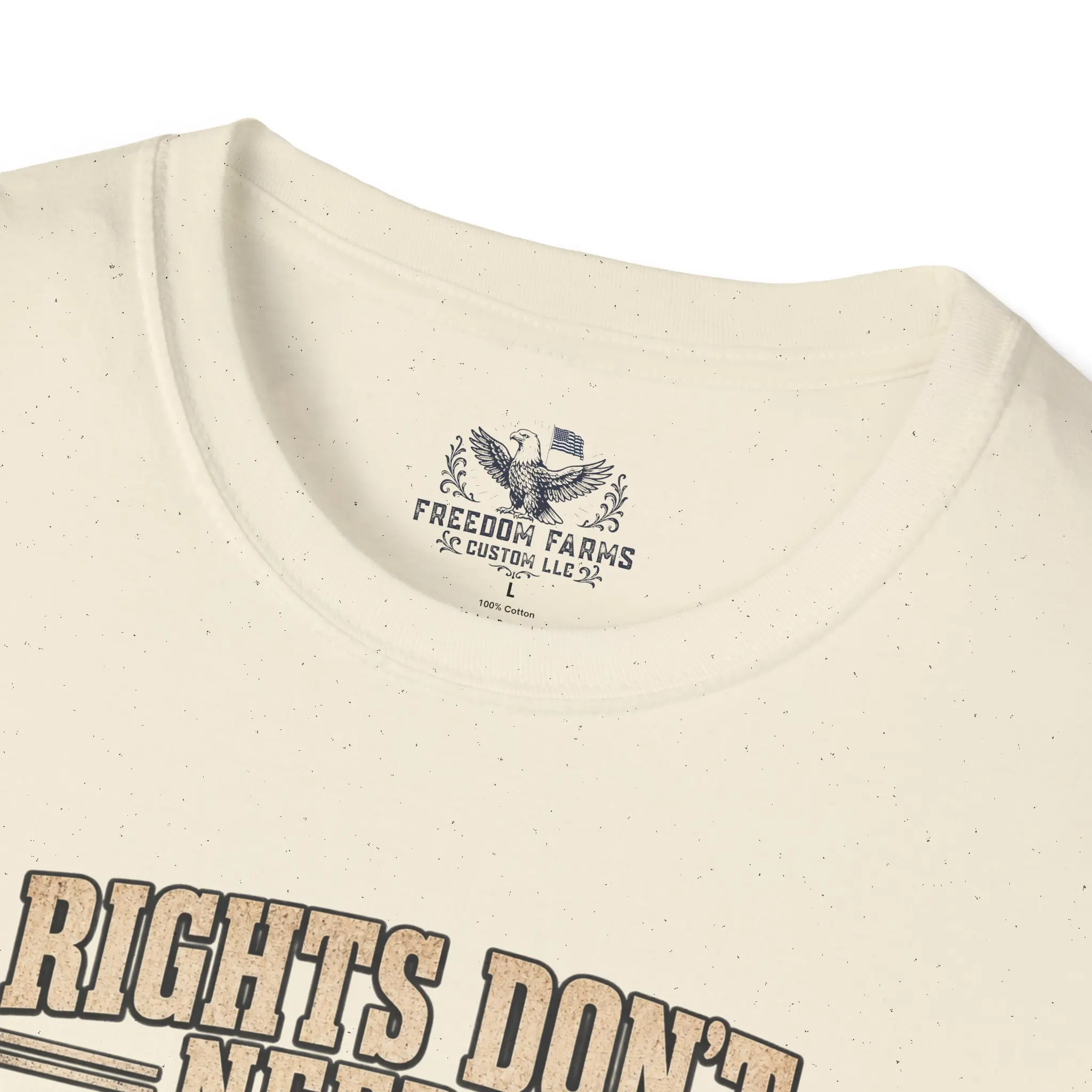 Rights Don't Need a Permission Slip T-Shirt | Denied Stamp Patriotic Tee - Image 3