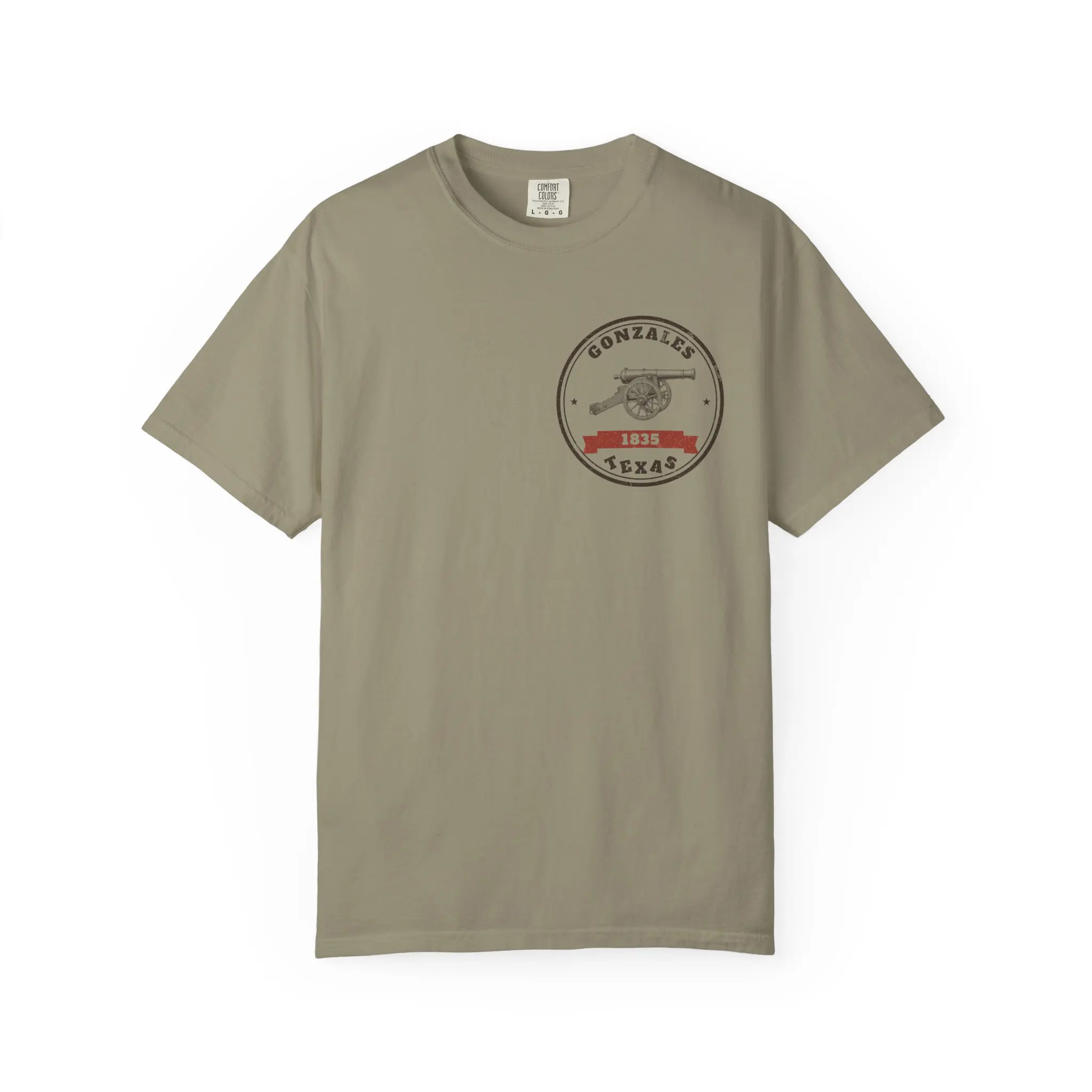 Borrowed It in 1831 T-Shirt | Gonzales Cannon 1835 Texas History Front and Back Tee - Image 9