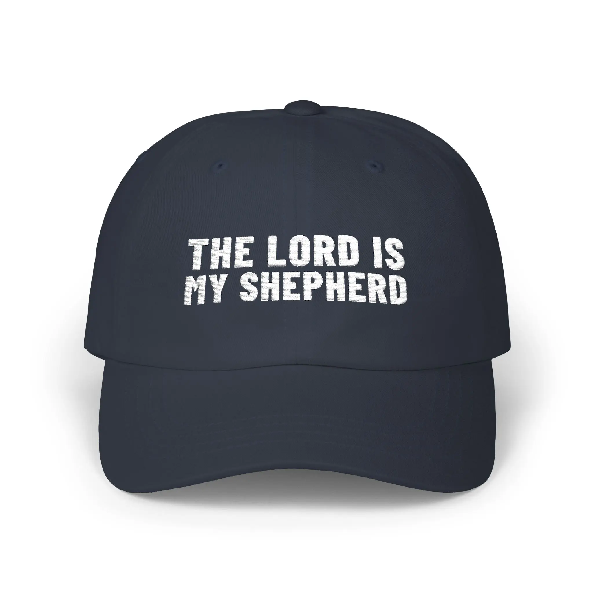 The Lord Is My Shepherd Dad Hat | Embroidered Psalm 23 Cap