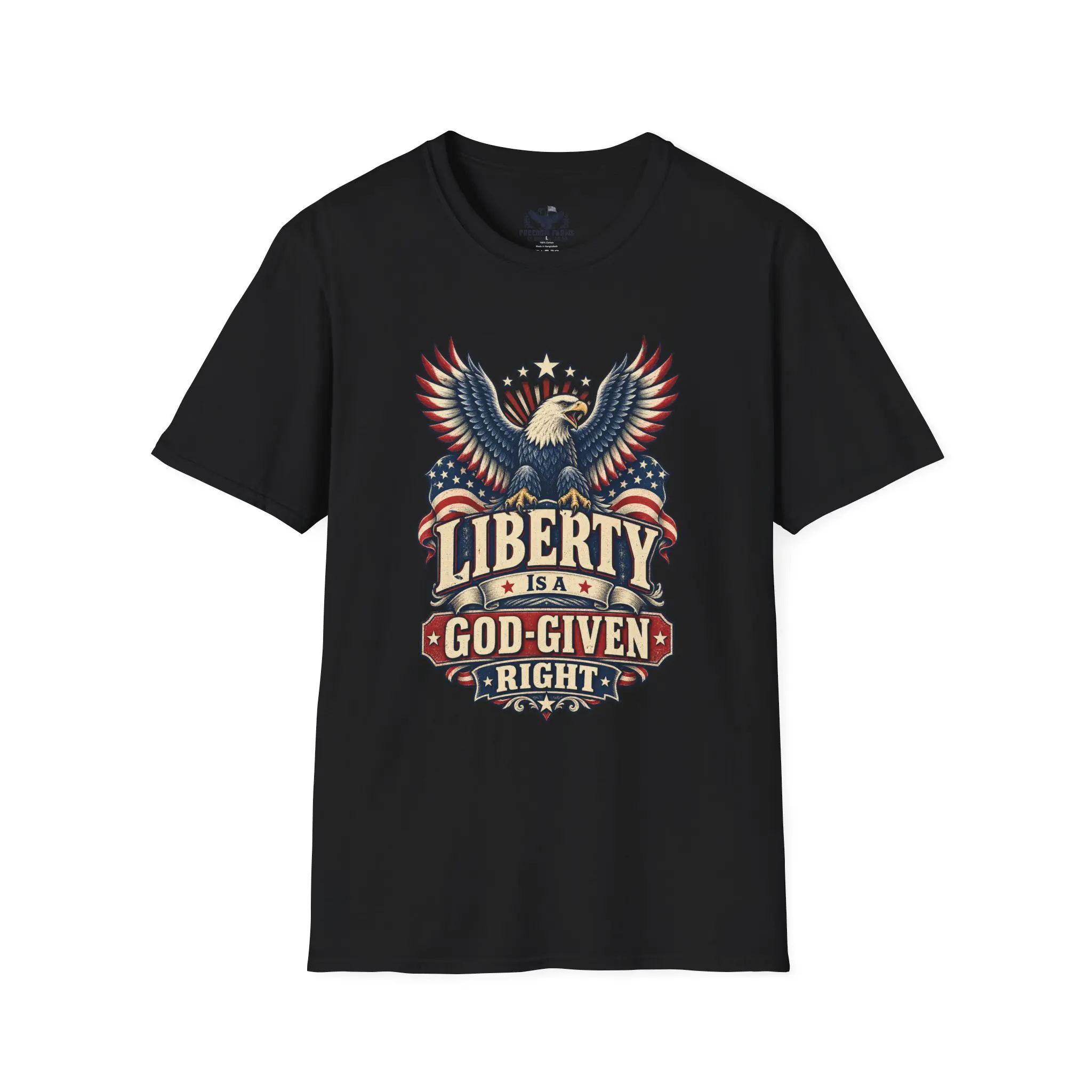 Liberty Is a God-Given Right T-Shirt | Patriotic Eagle Americana Tee