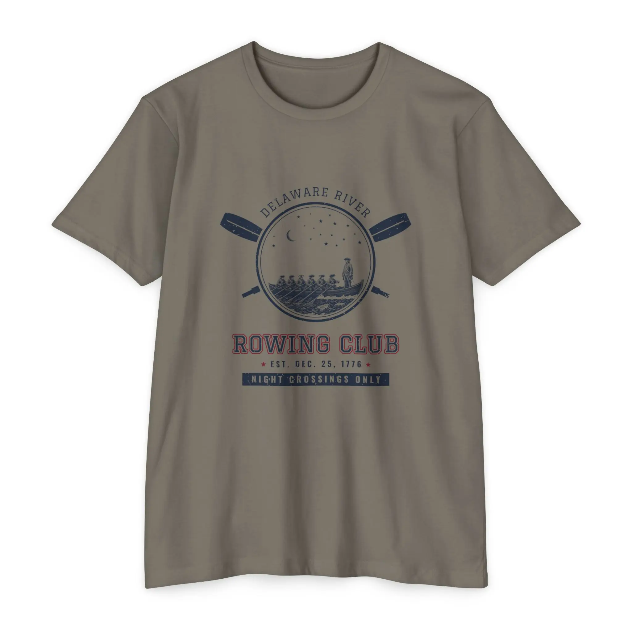 Delaware River Rowing Club T-Shirt | Funny Washington Crossing History Tee