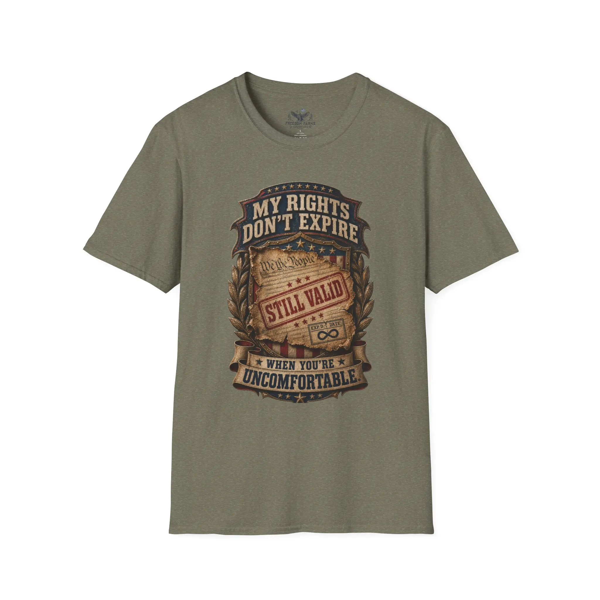 My Rights Don't Expire When You're Uncomfortable T-Shirt | We the People Tee - Image 5