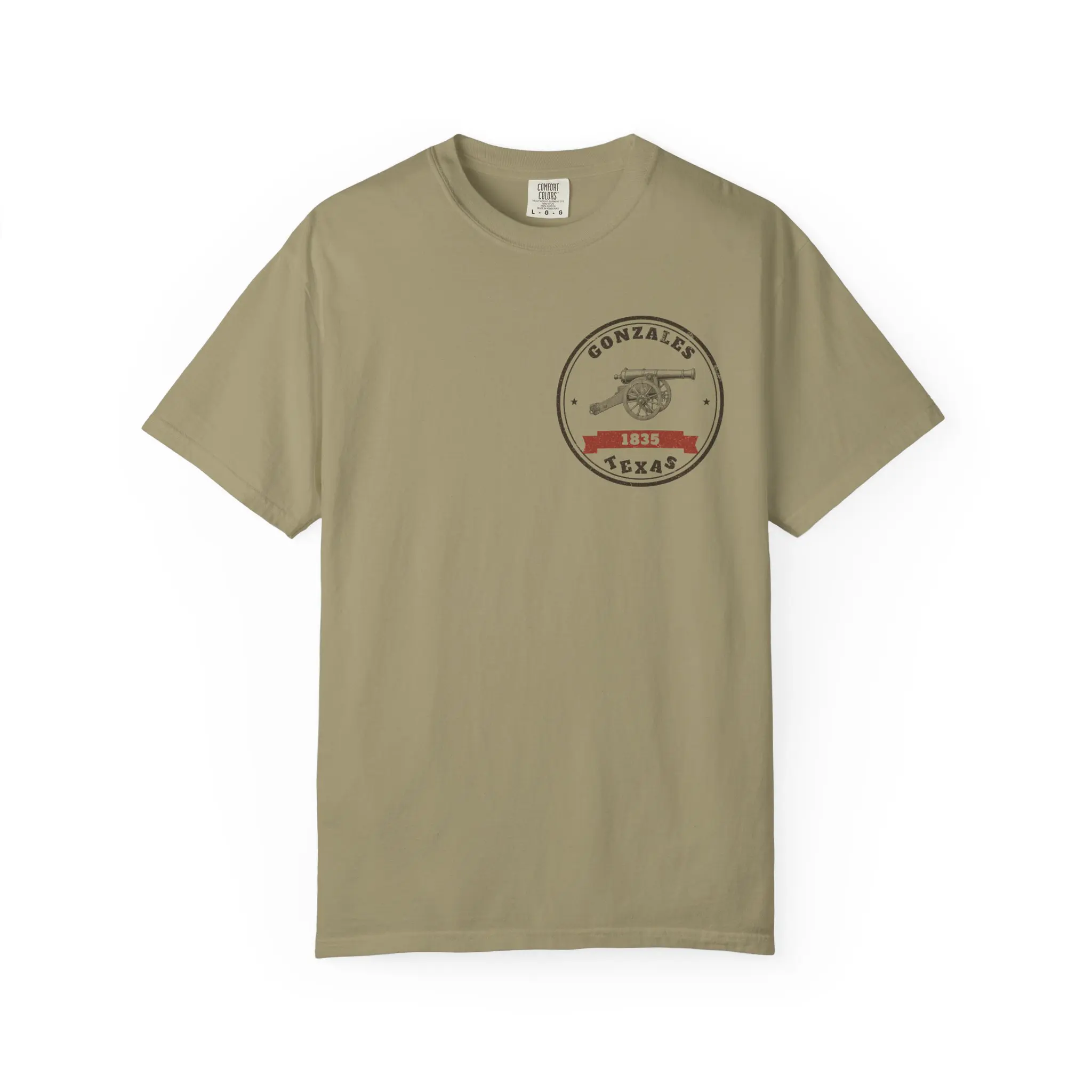 Borrowed It in 1831 T-Shirt | Gonzales Cannon 1835 Texas History Front and Back Tee - Image 5