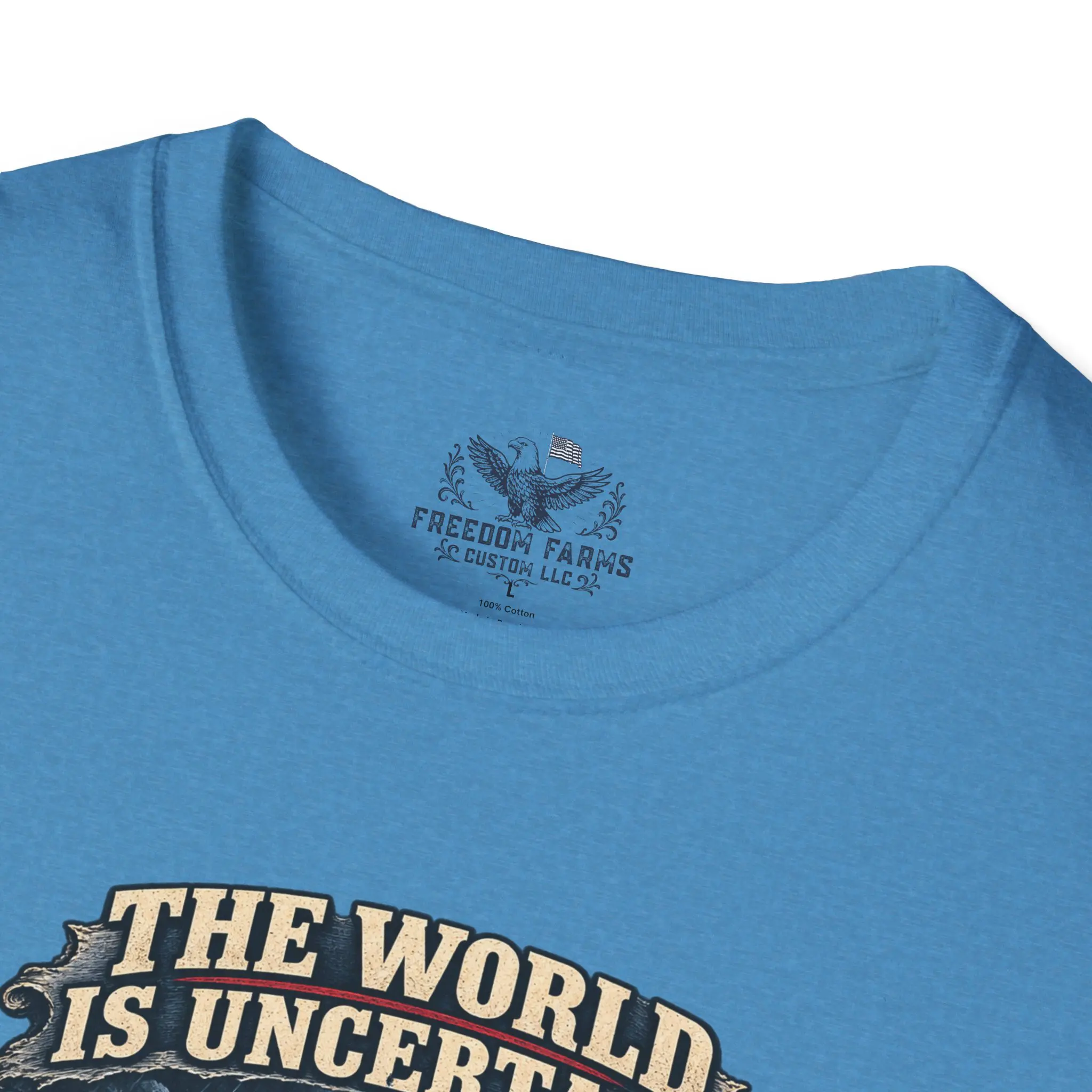 The World Is Uncertain, My Foundation Isn't T-Shirt | Christian Lighthouse Tee - Image 11