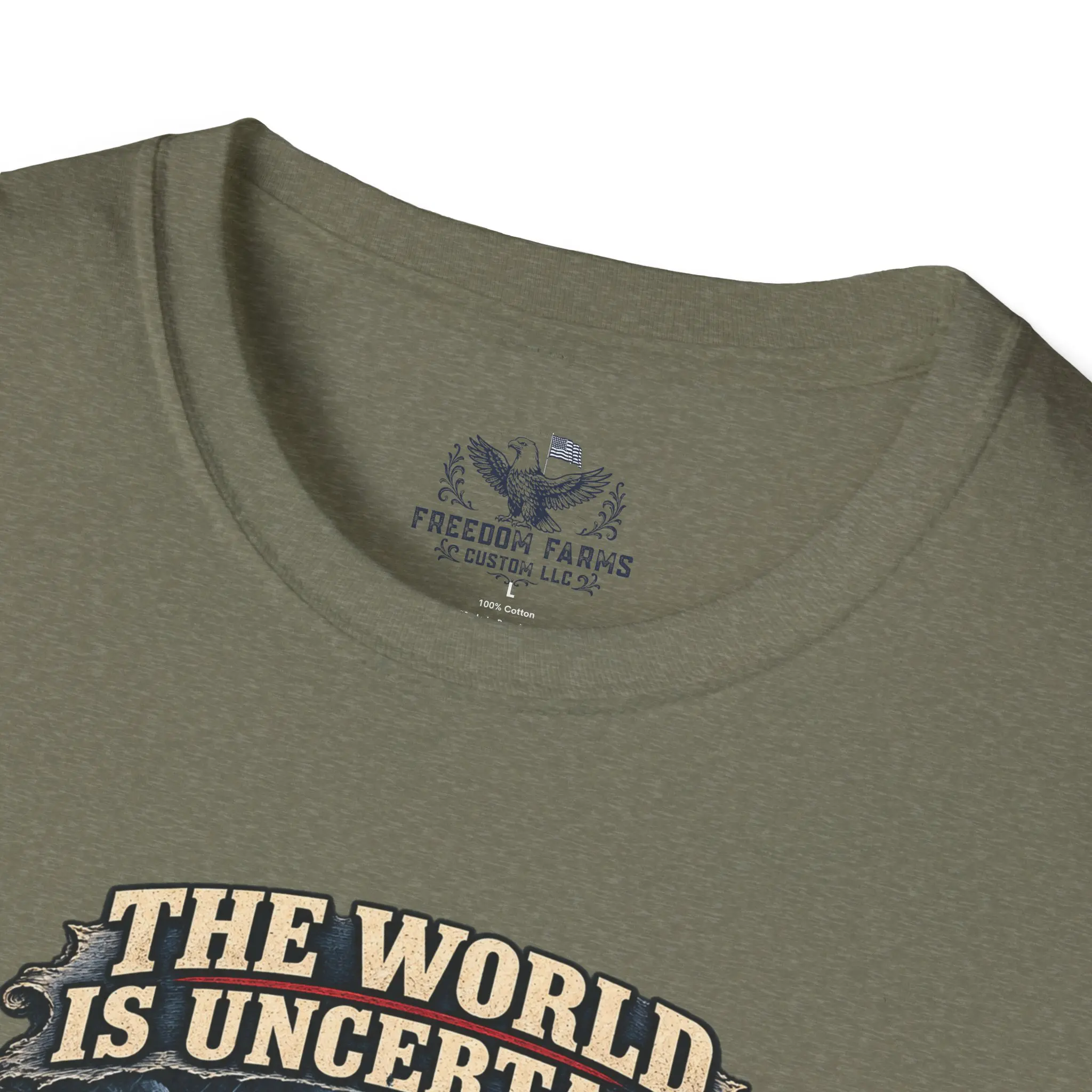 The World Is Uncertain, My Foundation Isn't T-Shirt | Christian Lighthouse Tee - Image 7