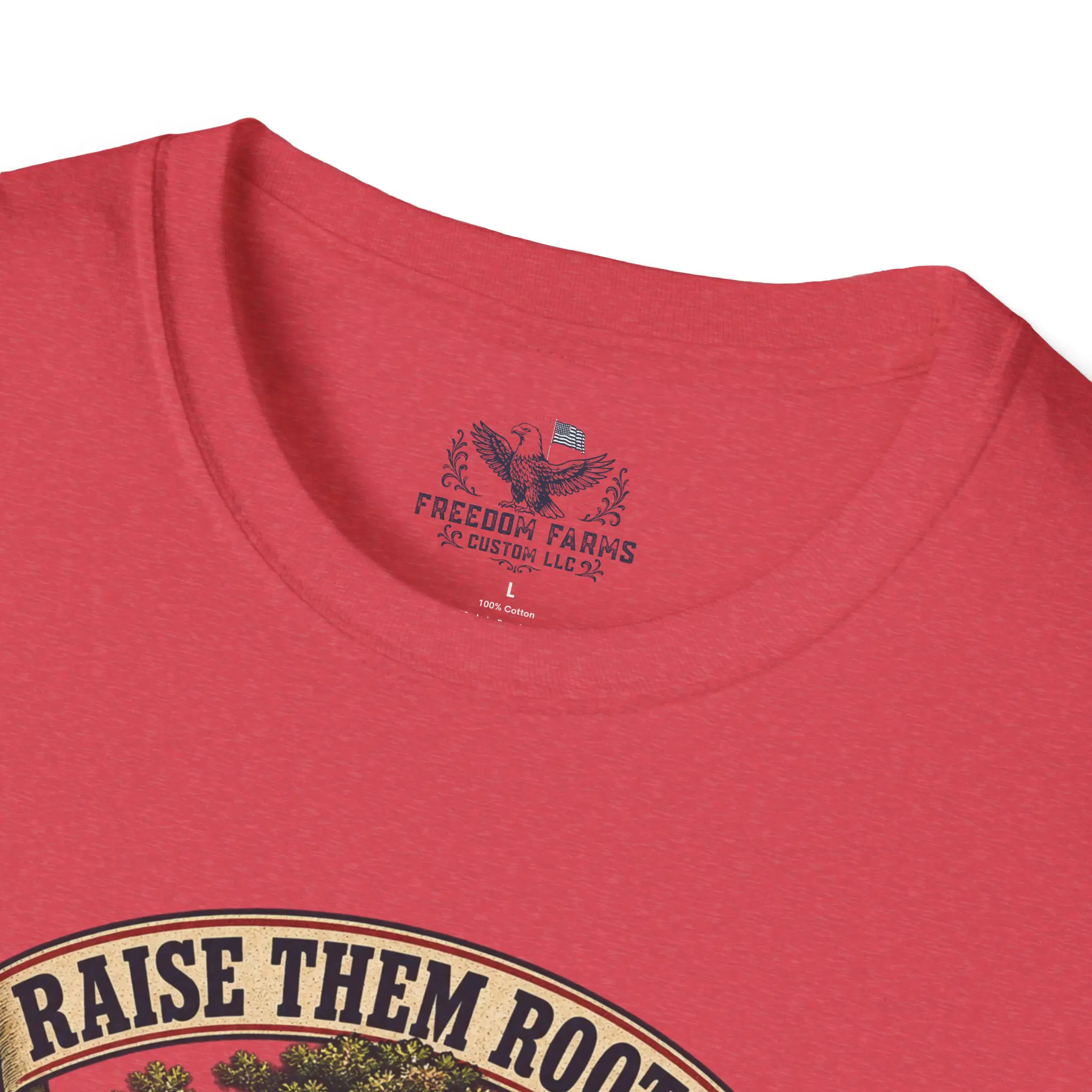 Raise Them Rooted, Raise Them Free T-Shirt | Faith and Flag Oak Tree Tee - Image 19