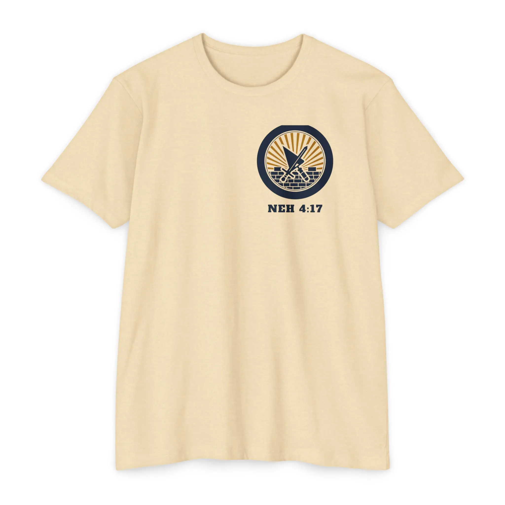 Builders & Watchmen T-Shirt | Nehemiah 4:17 Front and Back Tee