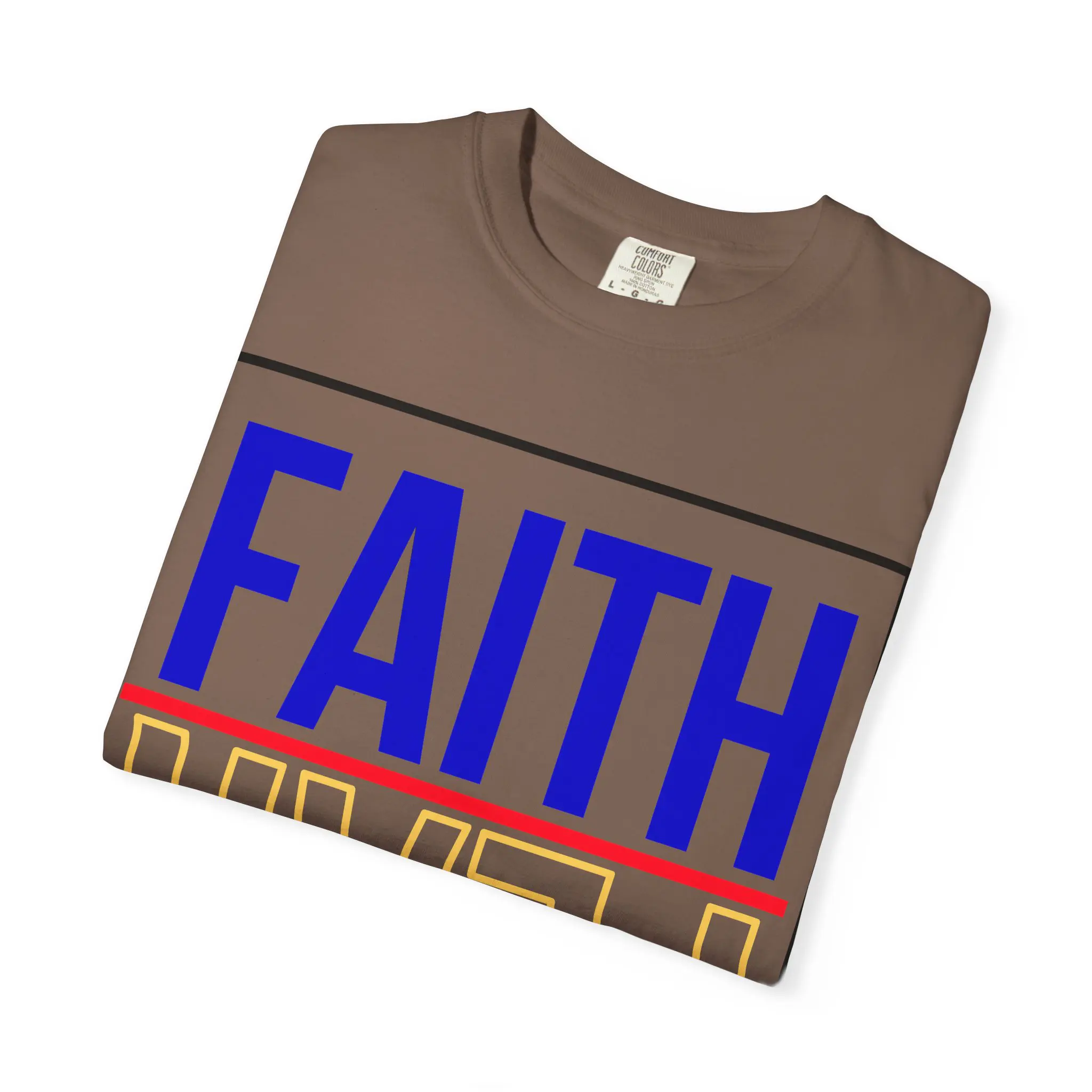 Faith Over Fear Psalm 118:6 Garment-Dyed Tee | Christian Statement Shirt - Image 19