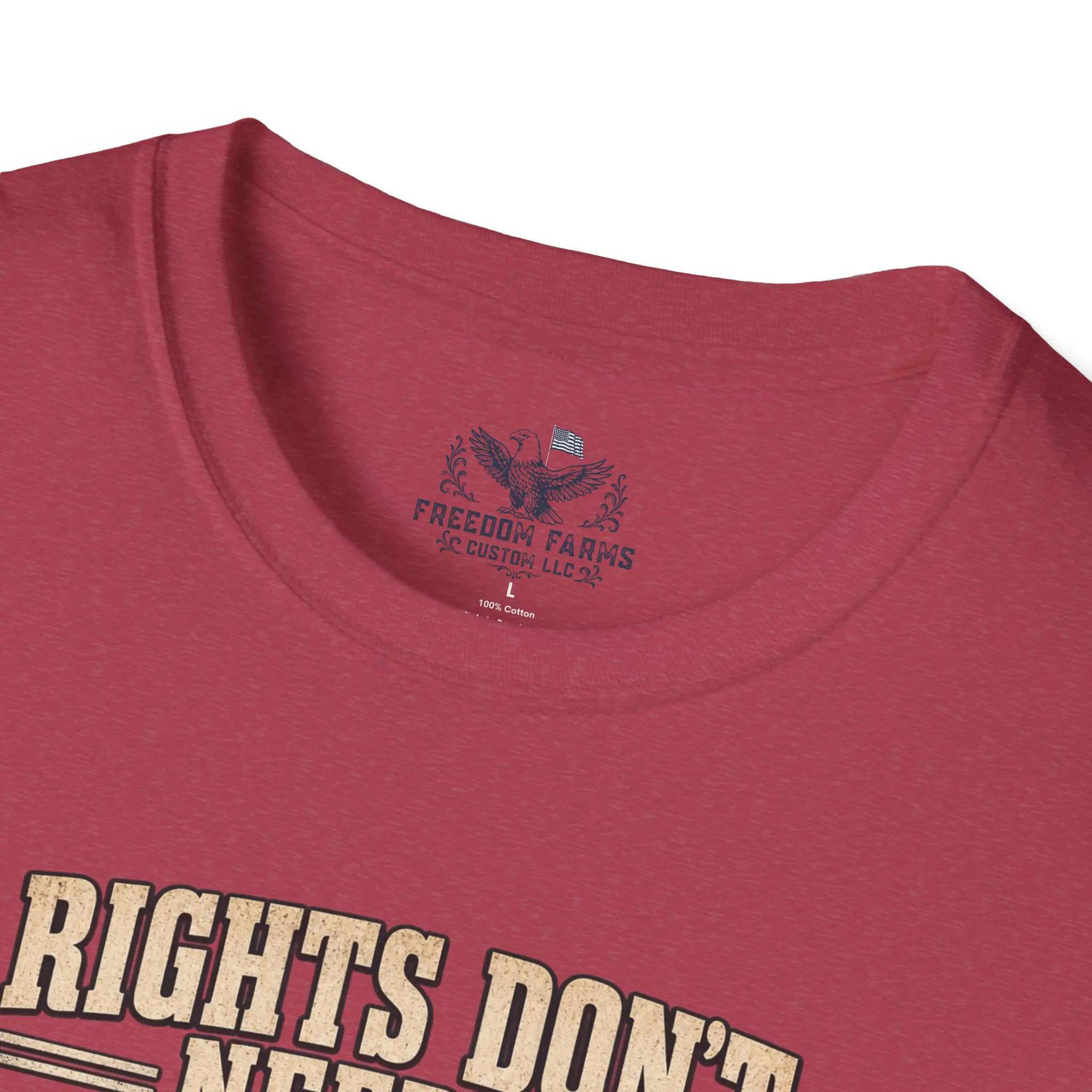 Rights Don't Need a Permission Slip T-Shirt | Denied Stamp Patriotic Tee - Image 23