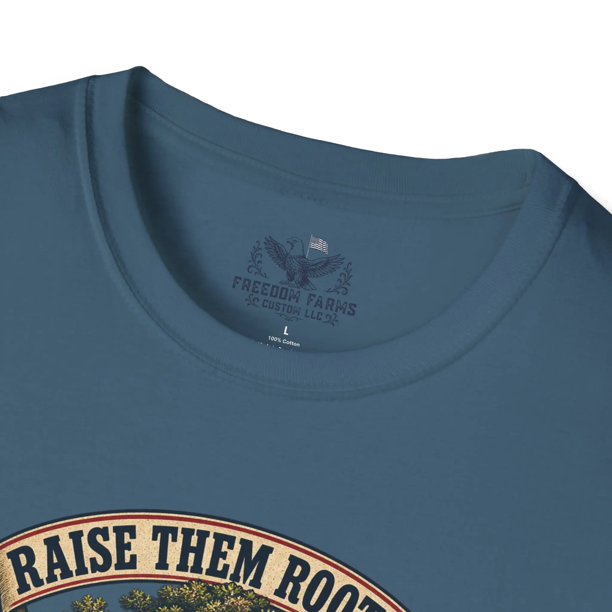 Raise Them Rooted, Raise Them Free T-Shirt | Faith and Flag Oak Tree Tee - Image 15