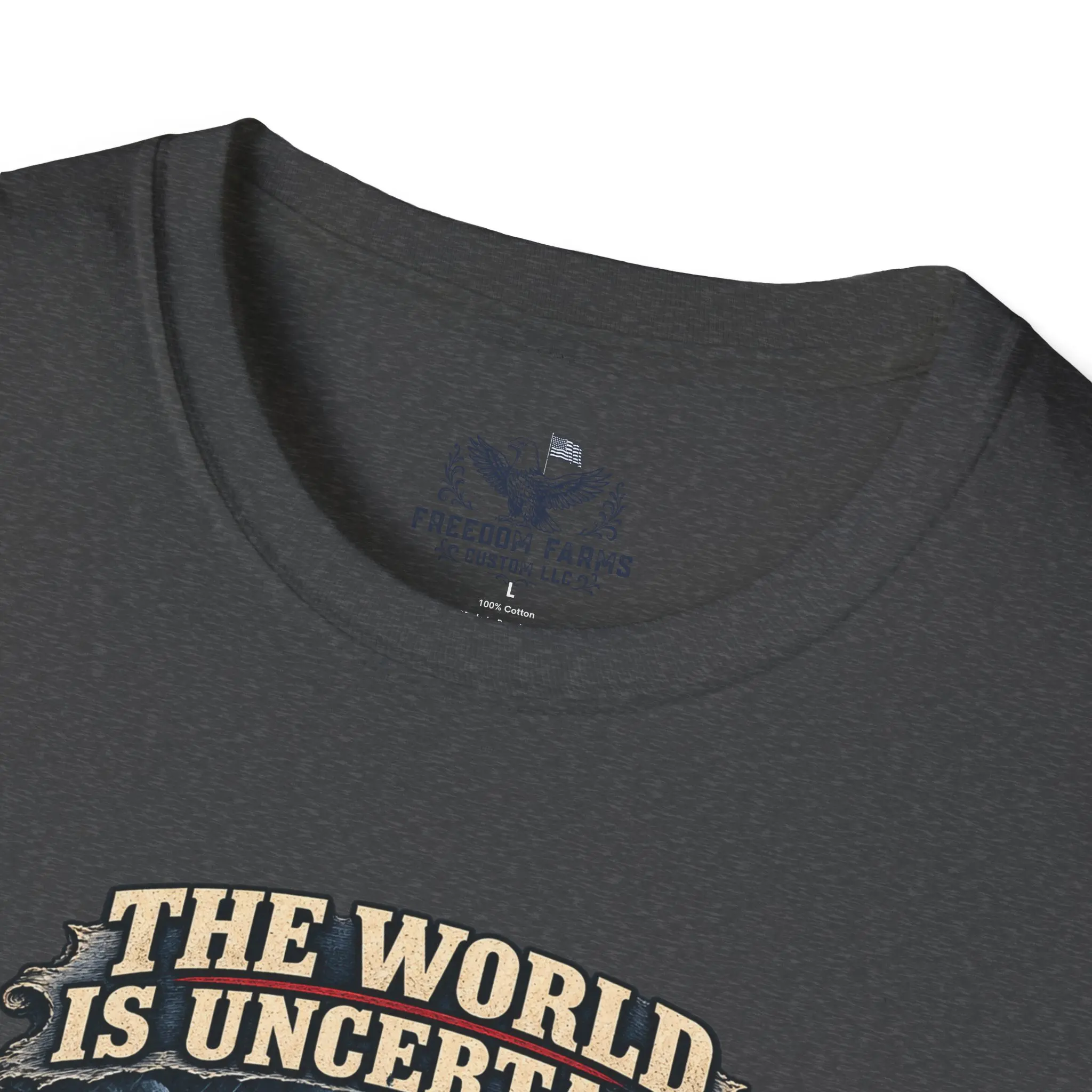 The World Is Uncertain, My Foundation Isn't T-Shirt | Christian Lighthouse Tee - Image 15