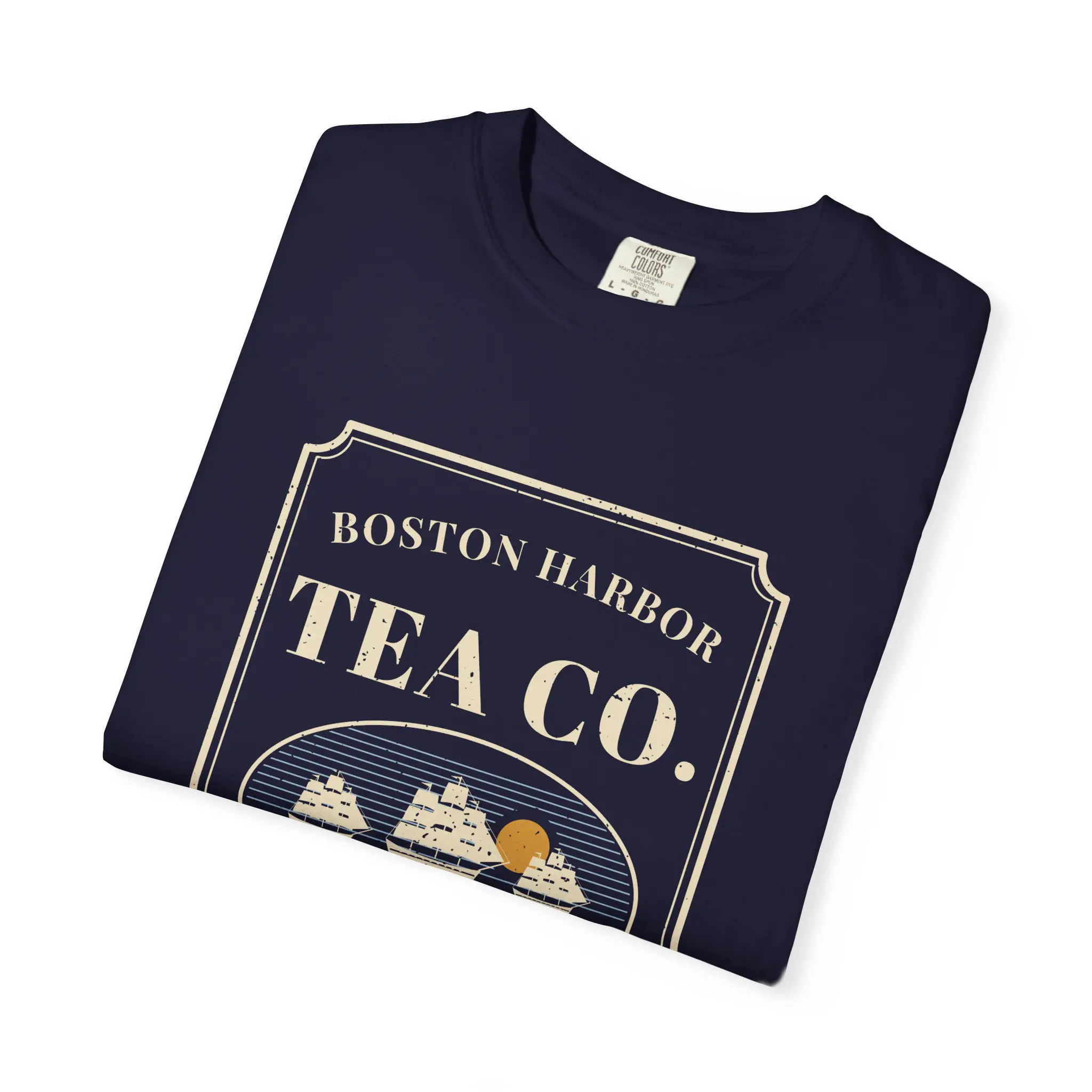 Boston Harbor Tea Co. T-Shirt | Funny Boston Tea Party History Garment-Dyed Tee - Image 15
