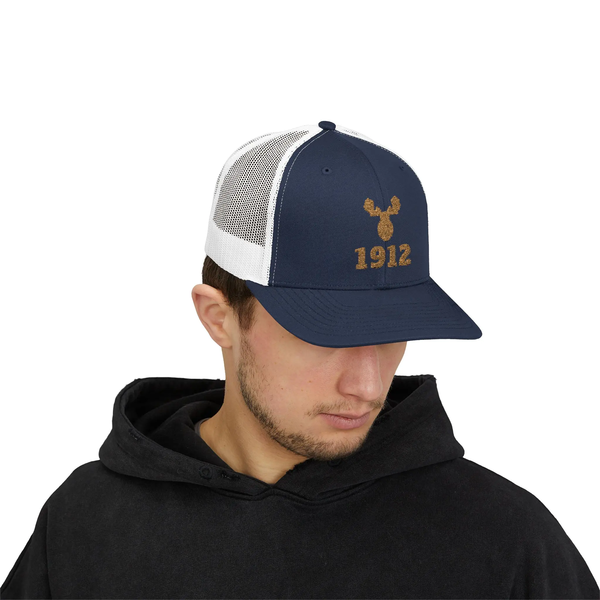 Bull Moose 1912 Trucker Hat | Gold Embroidered Antler Snapback - Image 19