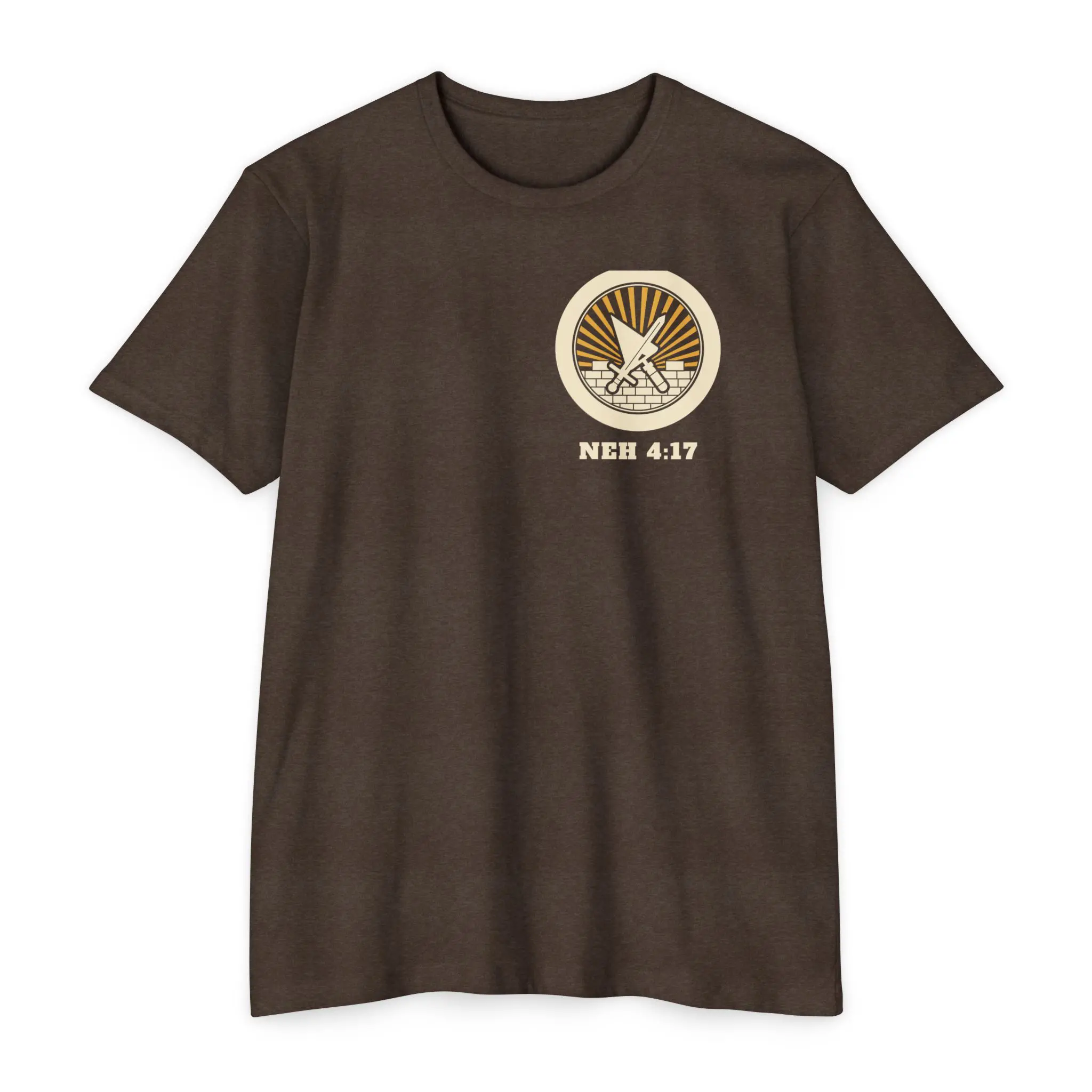 Builders & Watchmen T-Shirt | Nehemiah 4:17 Front and Back Tee - Image 9