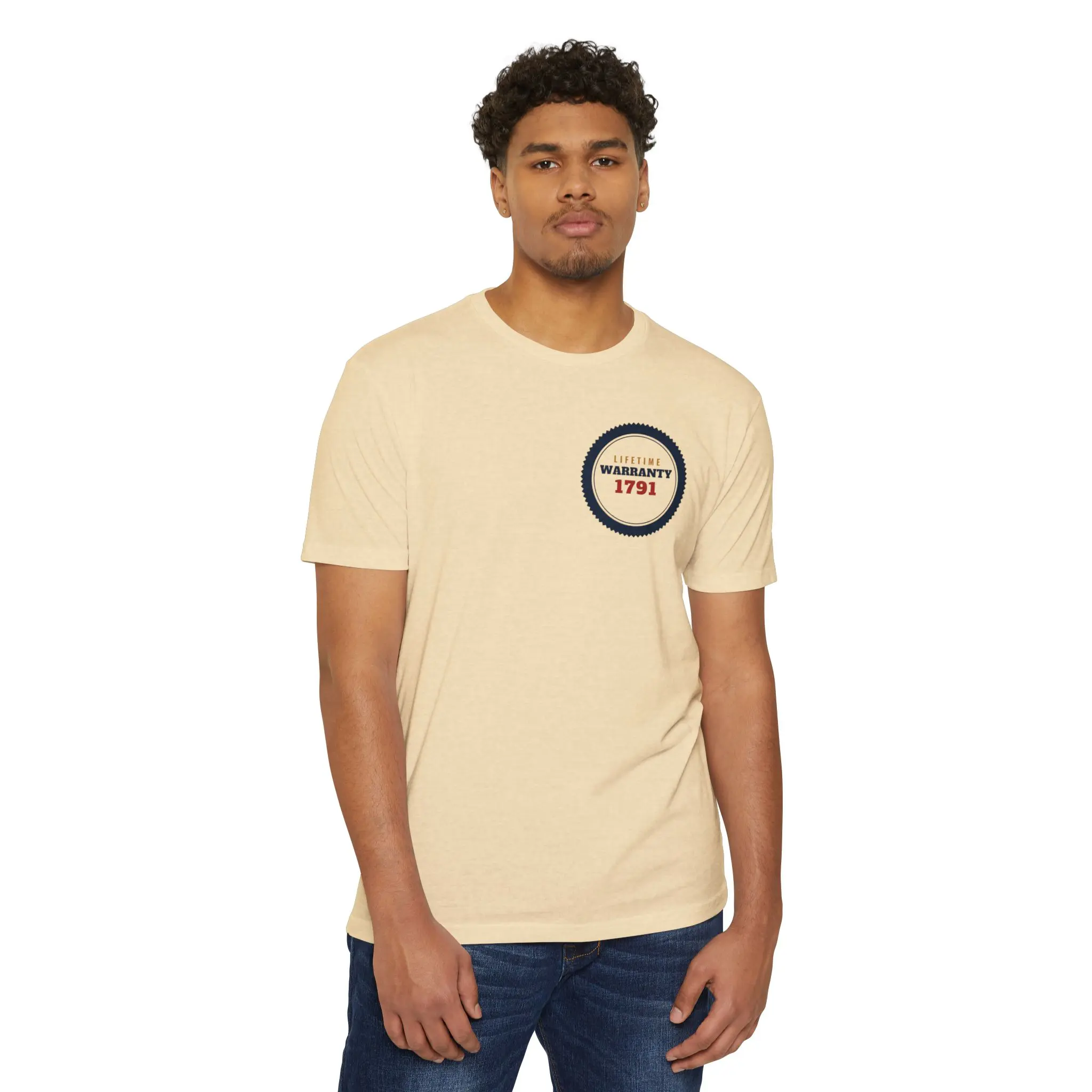 Lifetime Warranty 1791 T-Shirt | Second Amendment Front and Back Tee - Image 3