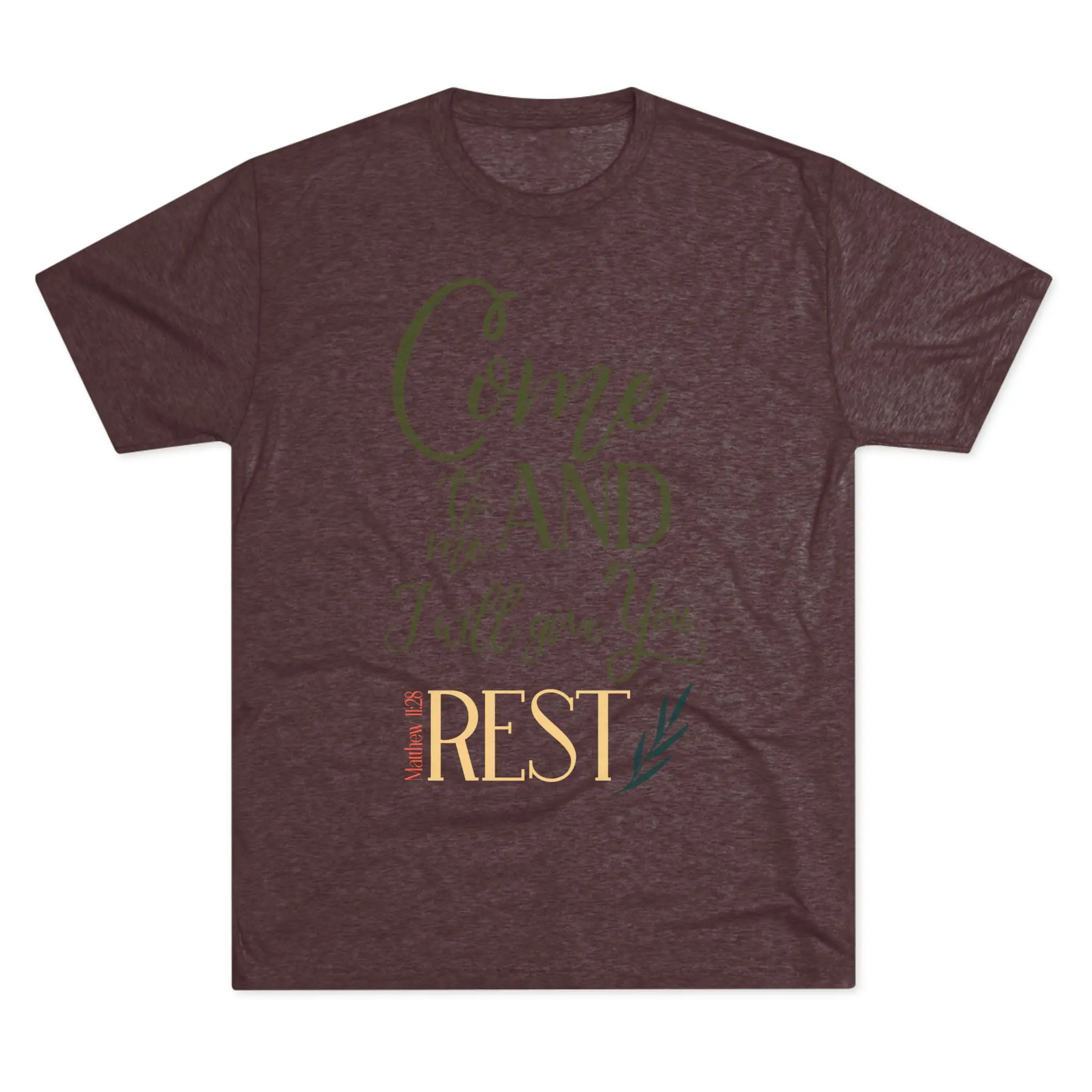 Come to Me and I Will Give You Rest Tee | Matthew 11:28 Christian Shirt - Image 13