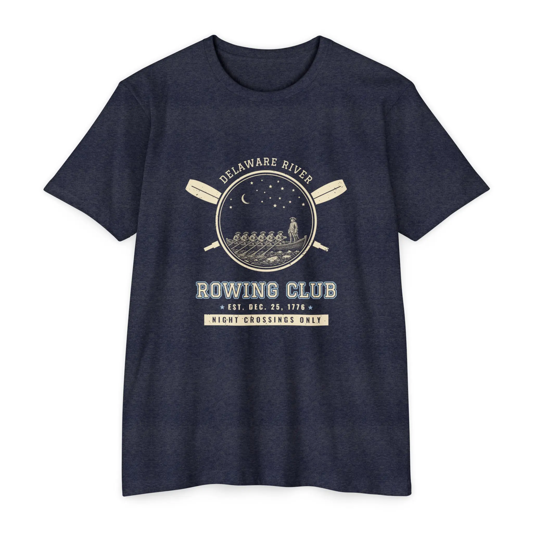 Delaware River Rowing Club T-Shirt | Funny Washington Crossing History Tee - Image 5