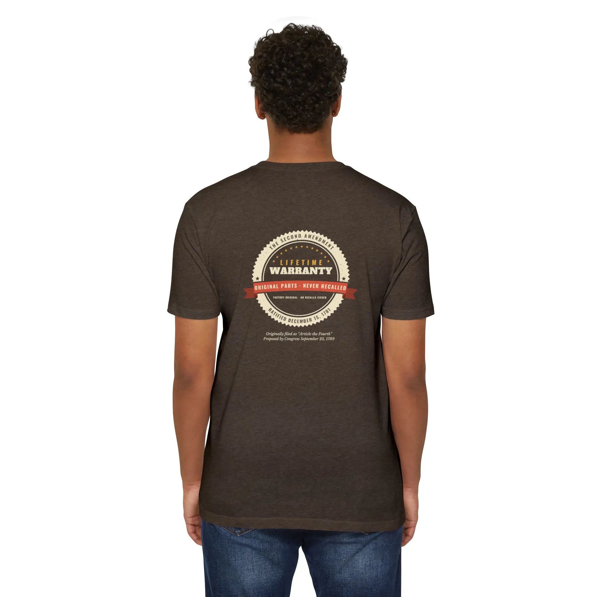 Lifetime Warranty 1791 T-Shirt | Second Amendment Front and Back Tee - Image 12