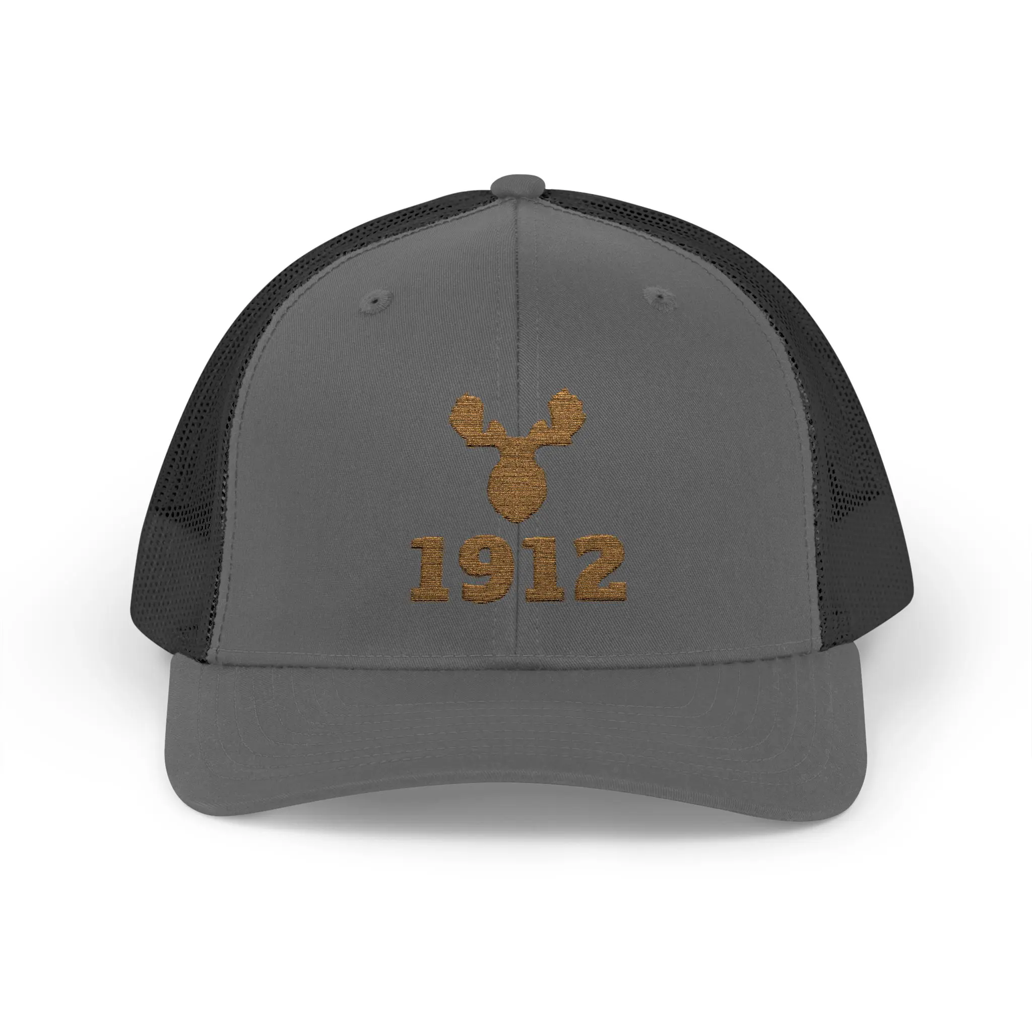 Bull Moose 1912 Trucker Hat | Gold Embroidered Antler Snapback - Image 9