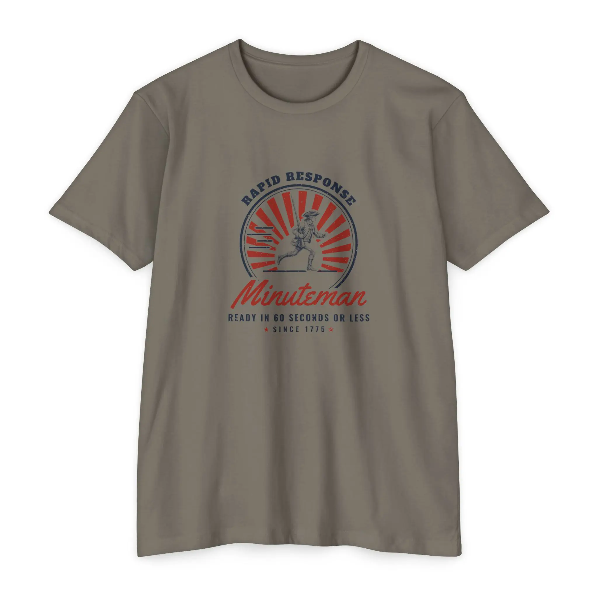 Minuteman Rapid Response T-Shirt | Funny Revolutionary War 1775 Tee