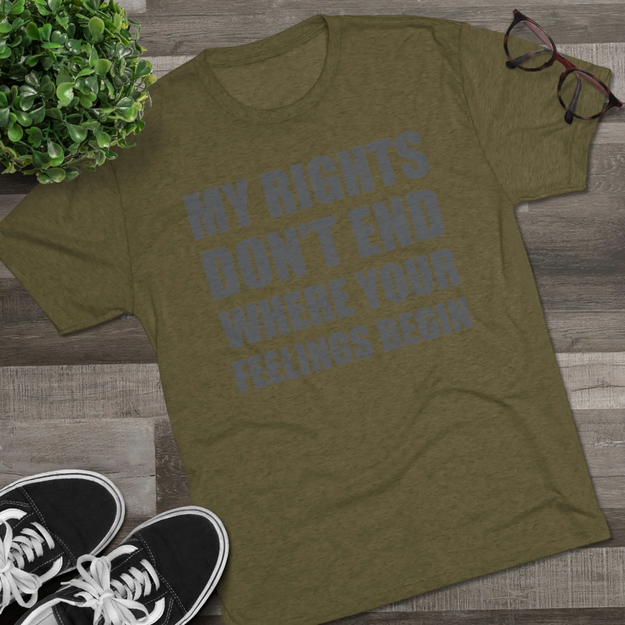 My Rights Don't End Where Your Feelings Begin Tee | Bold Freedom Shirt - Image 3