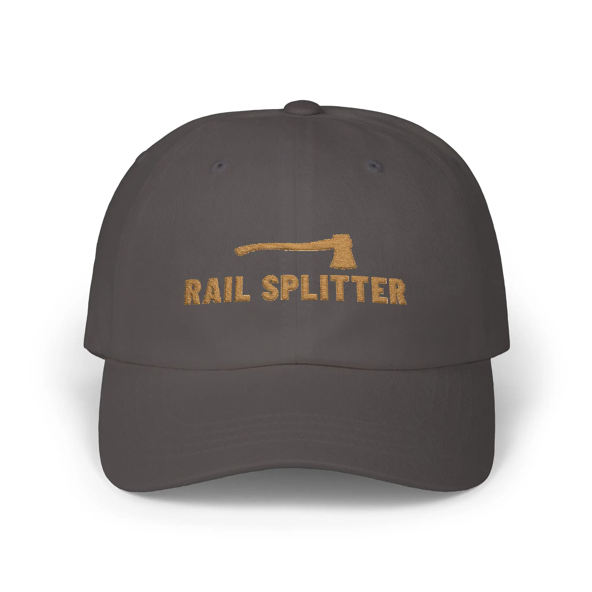 Rail Splitter Dad Hat | Gold Embroidered Lincoln Axe Cap - Image 9