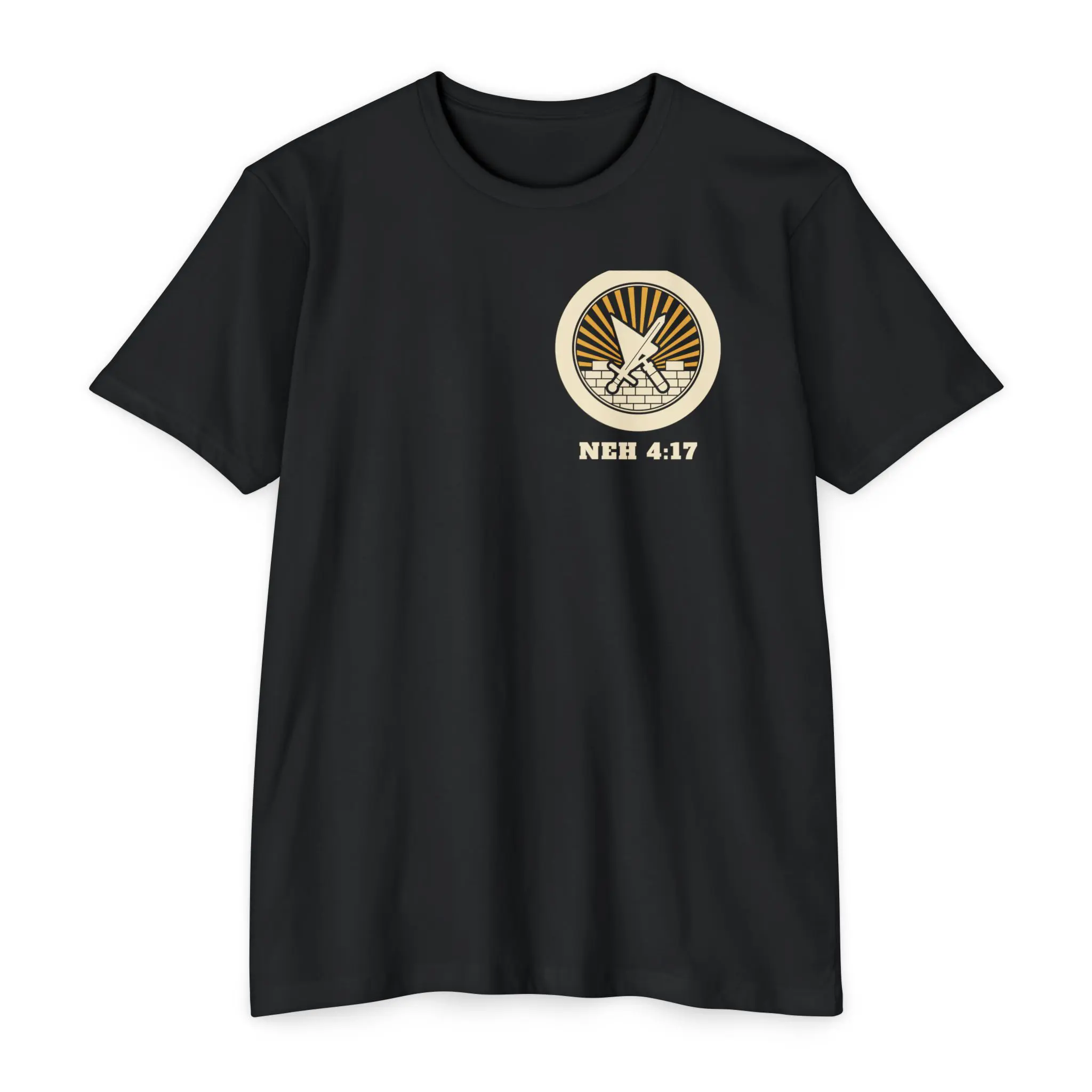 Builders & Watchmen T-Shirt | Nehemiah 4:17 Front and Back Tee - Image 17