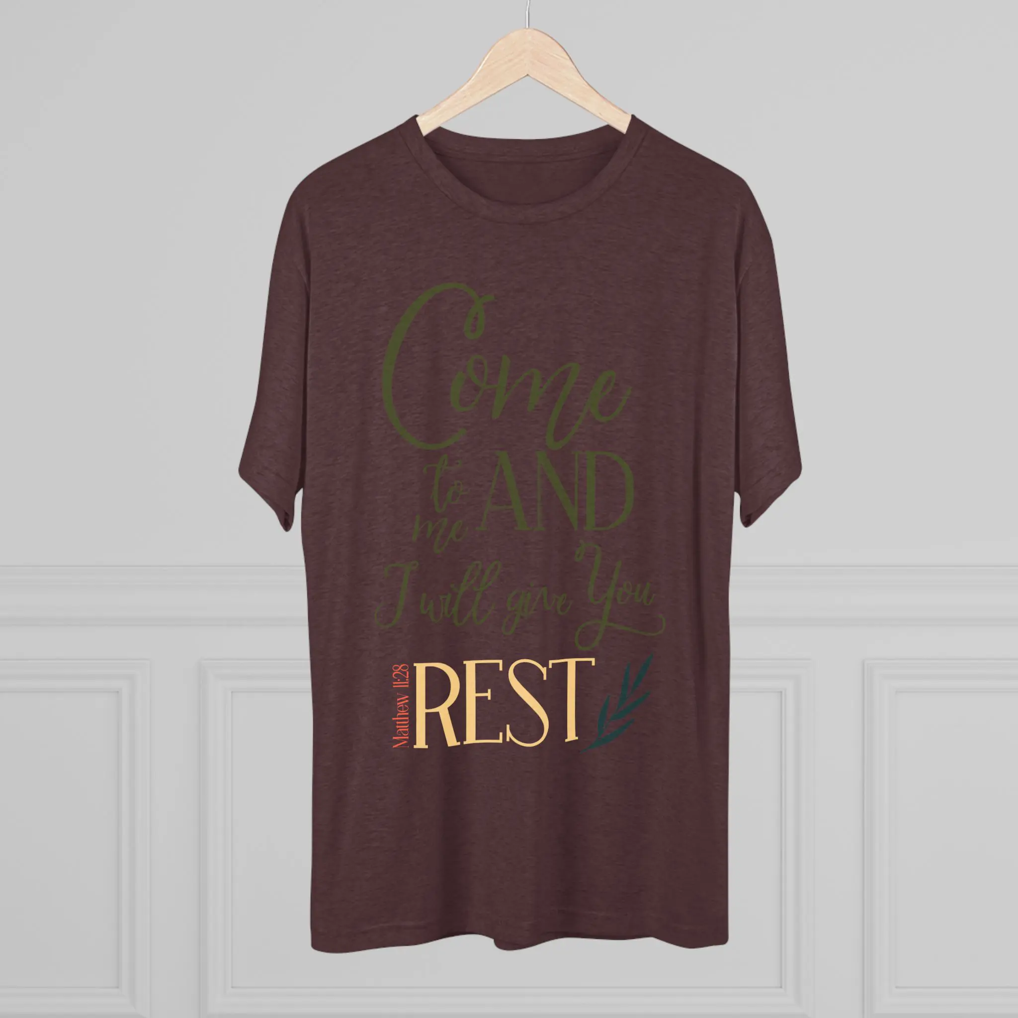 Come to Me and I Will Give You Rest Tee | Matthew 11:28 Christian Shirt - Image 16