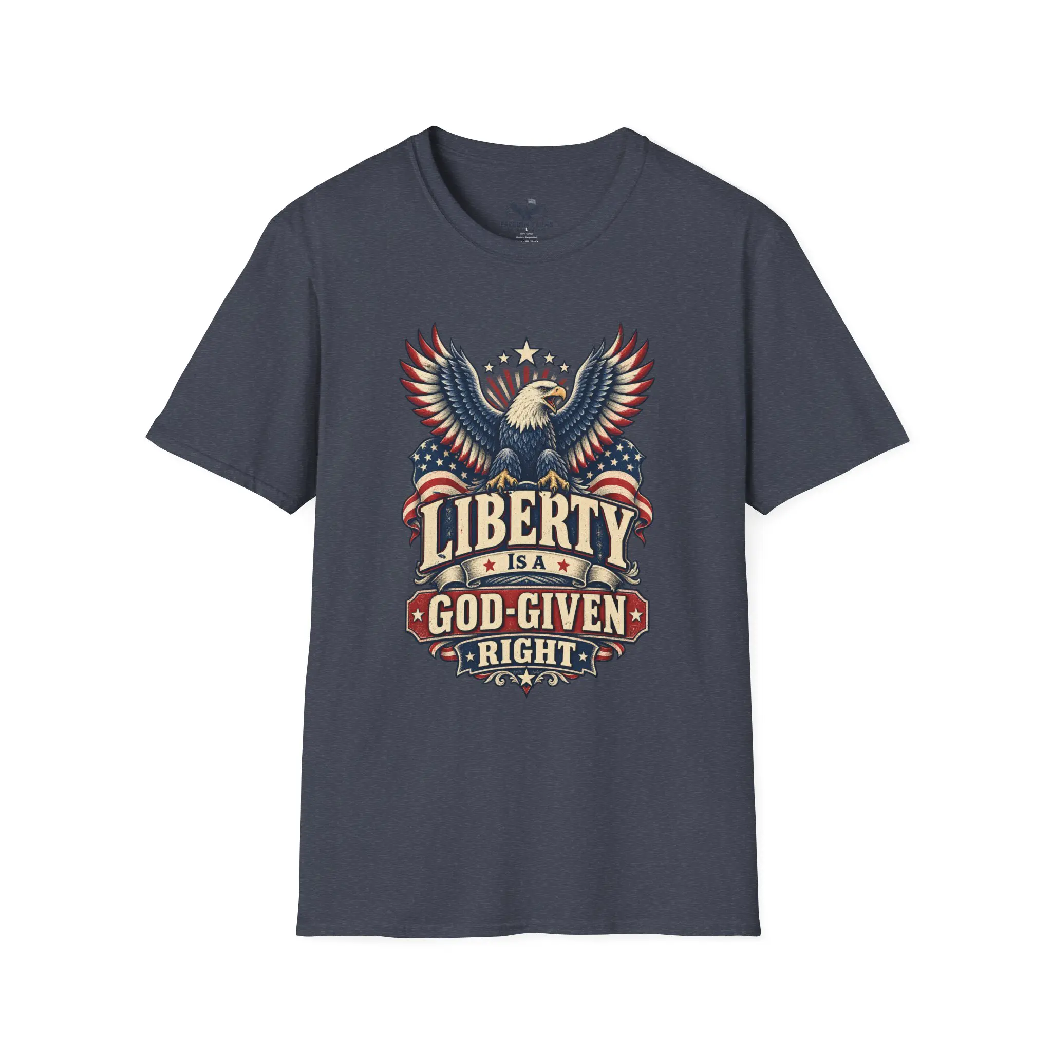 Liberty Is a God-Given Right T-Shirt | Patriotic Eagle Americana Tee - Image 9